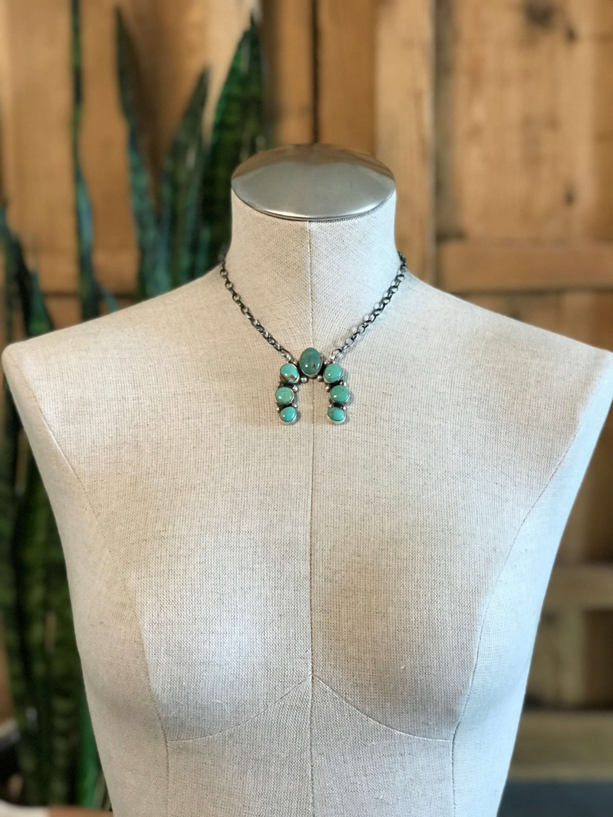 The Naja Necklace, 9-Necklaces-Calli Co., Turquoise and Silver Jewelry, Native American Handmade, Zuni Tribe, Navajo Tribe, Brock Texas