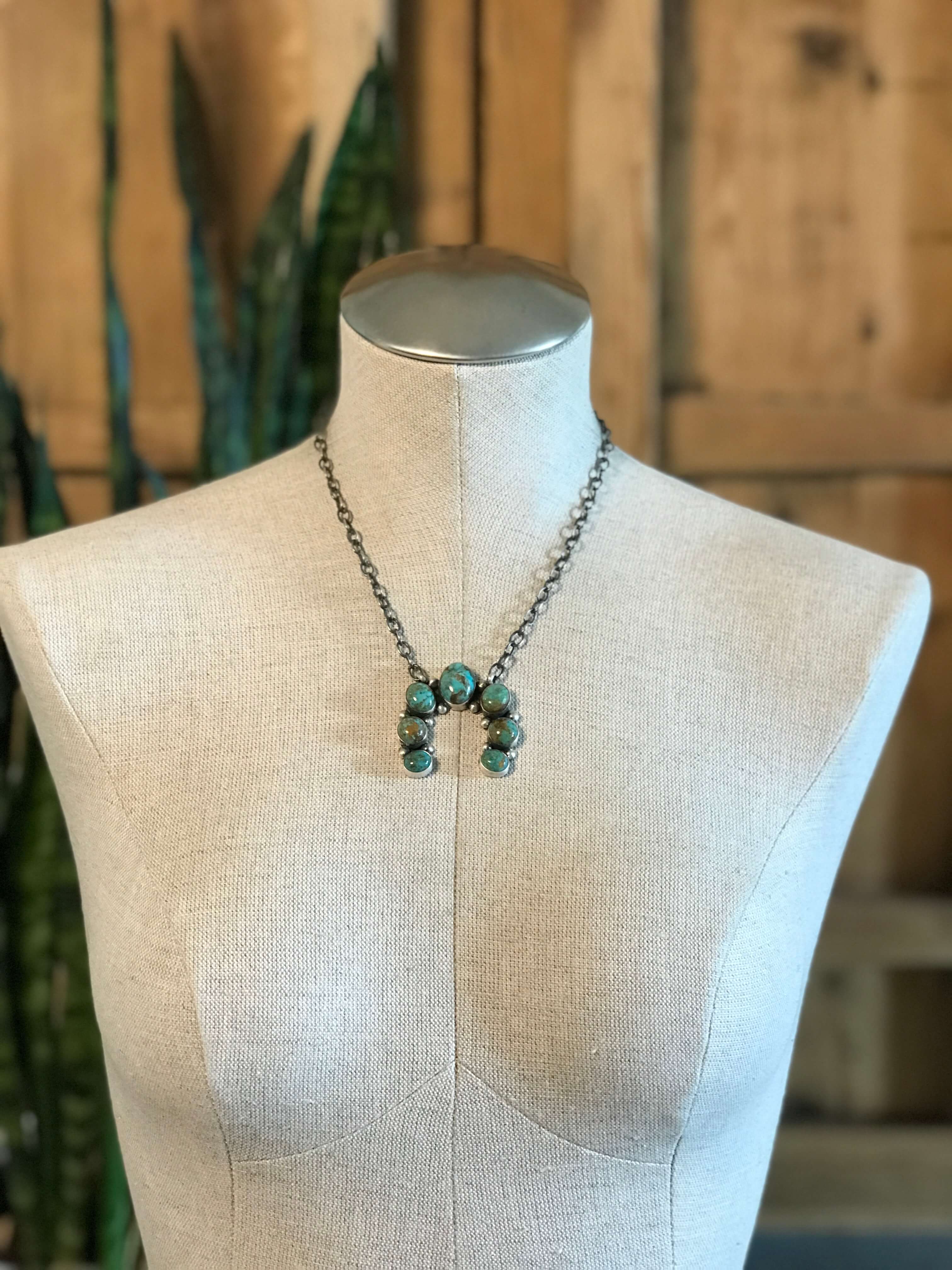 The Naja Necklace, 18-Necklaces-Calli Co., Turquoise and Silver Jewelry, Native American Handmade, Zuni Tribe, Navajo Tribe, Brock Texas