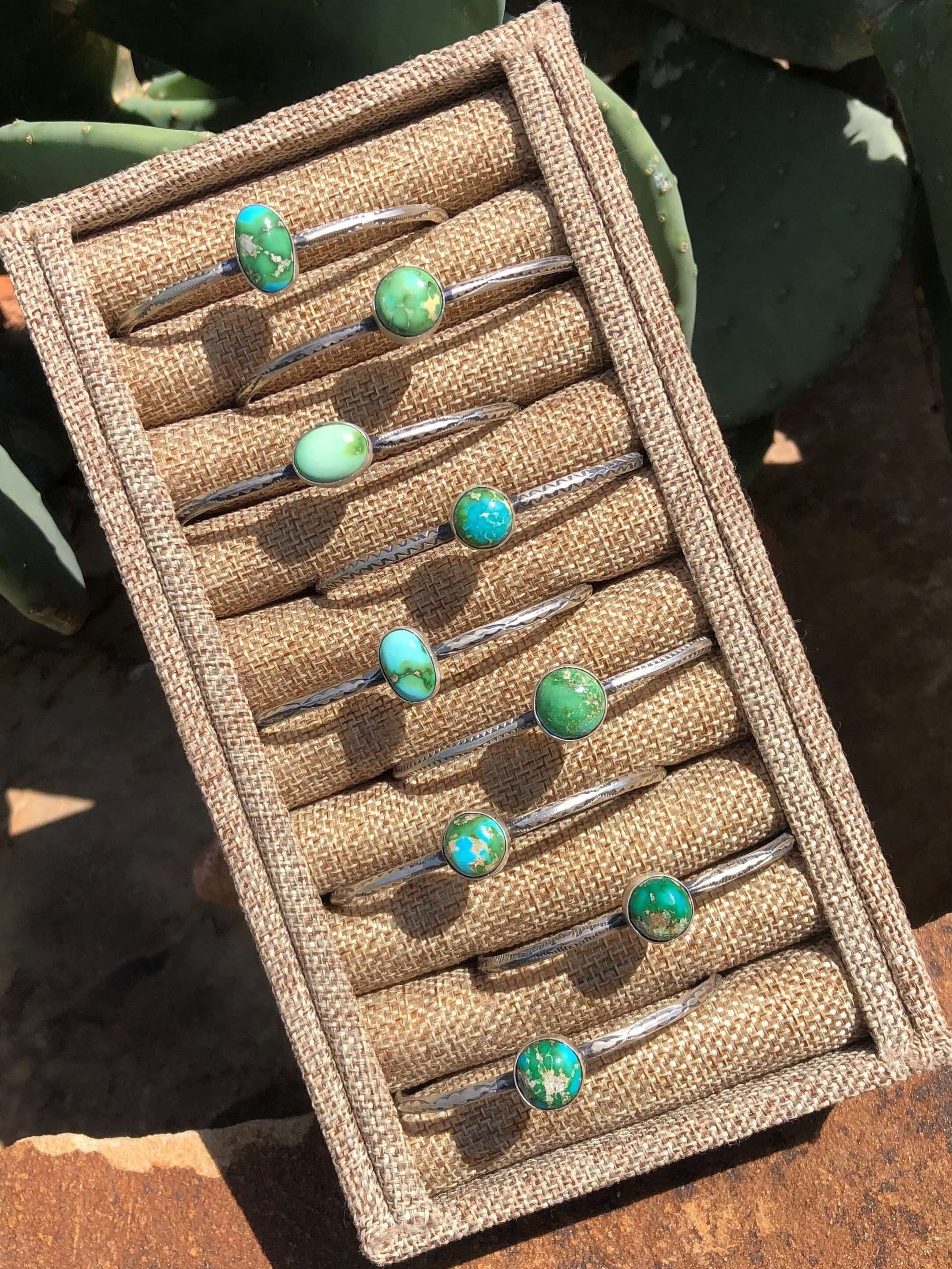 The Lolly Cuffs-Bracelets & Cuffs-Calli Co., Turquoise and Silver Jewelry, Native American Handmade, Zuni Tribe, Navajo Tribe, Brock Texas