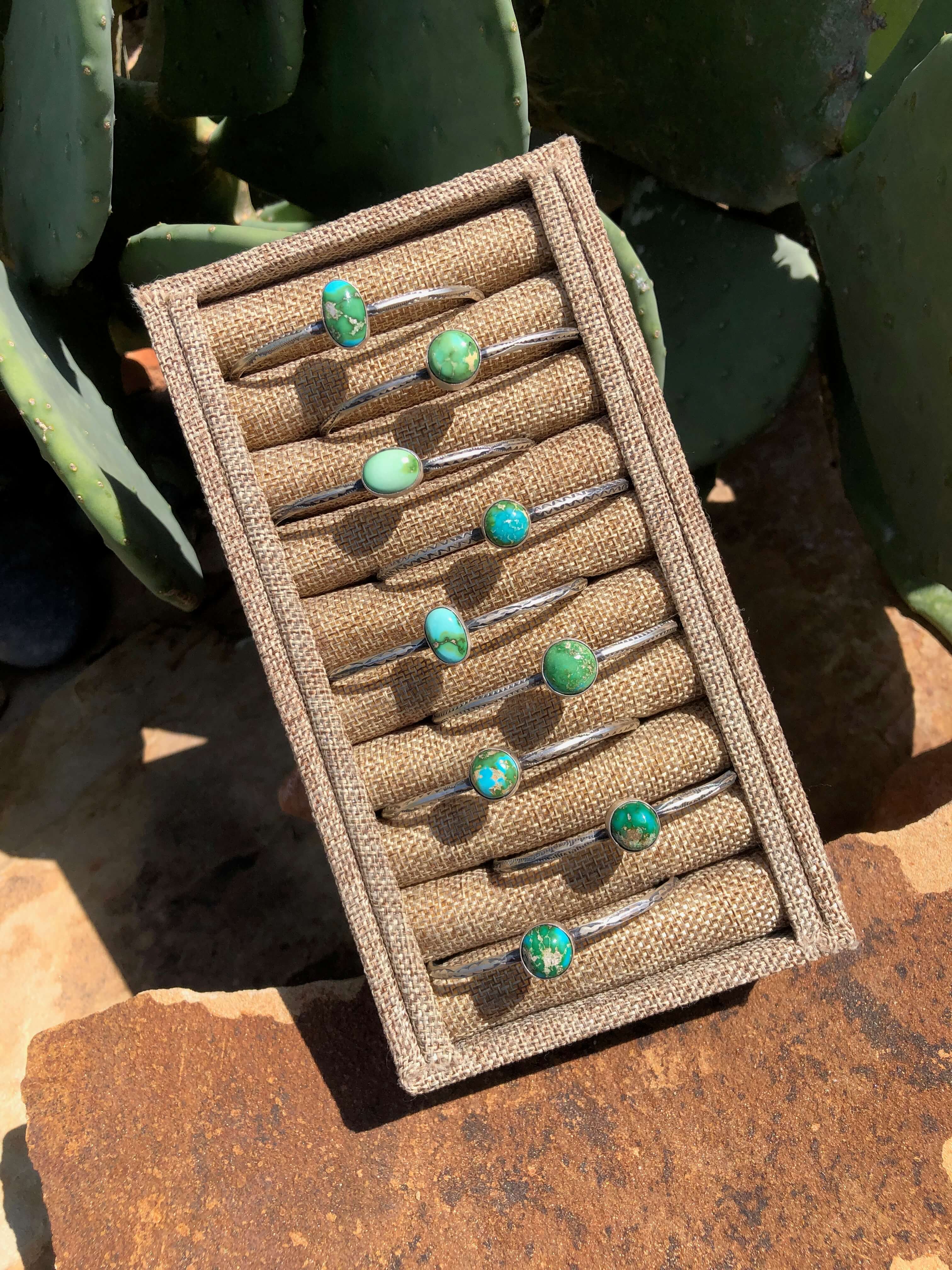 The Lolly Cuffs-Bracelets & Cuffs-Calli Co., Turquoise and Silver Jewelry, Native American Handmade, Zuni Tribe, Navajo Tribe, Brock Texas