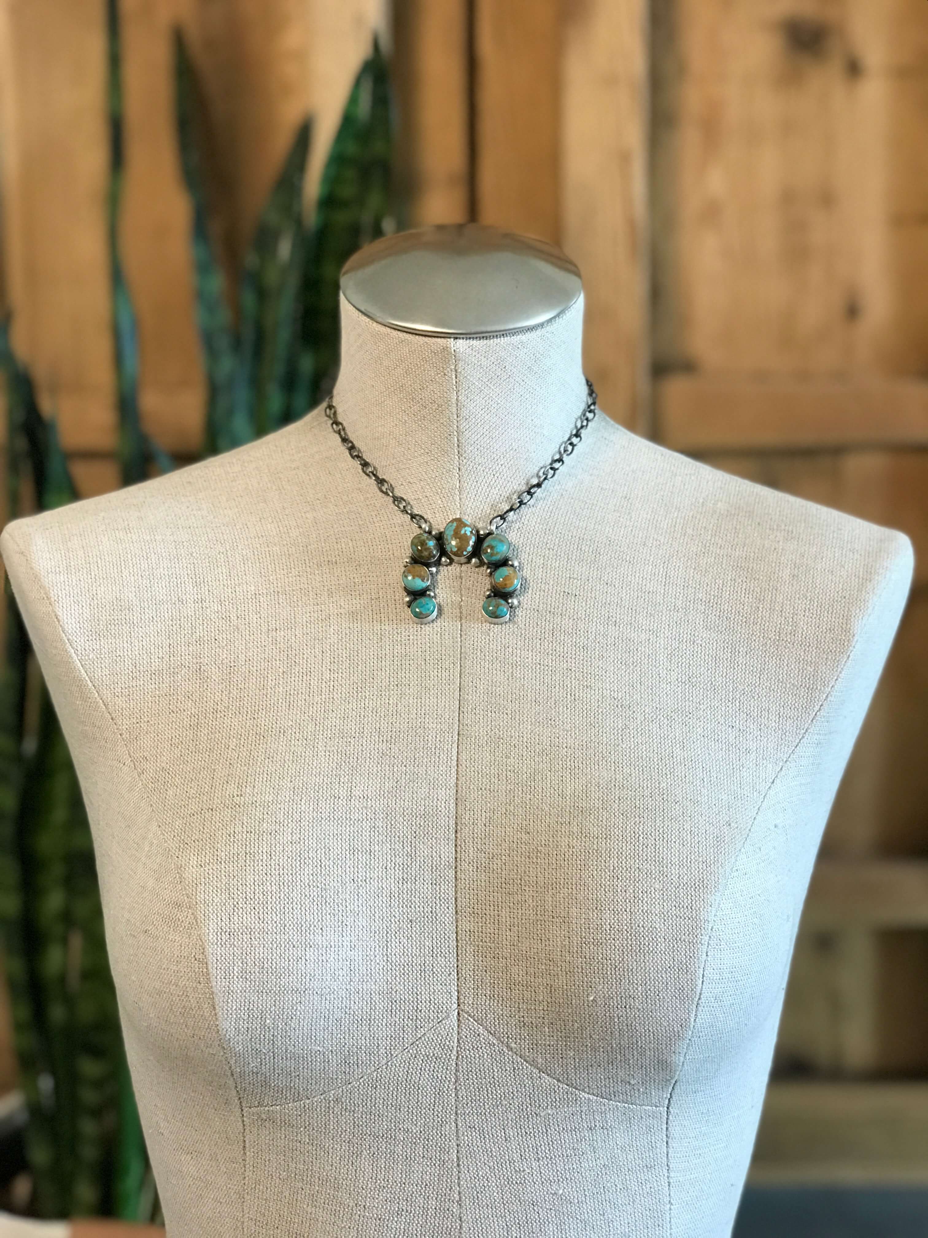 The Naja Necklace, 20-Necklaces-Calli Co., Turquoise and Silver Jewelry, Native American Handmade, Zuni Tribe, Navajo Tribe, Brock Texas