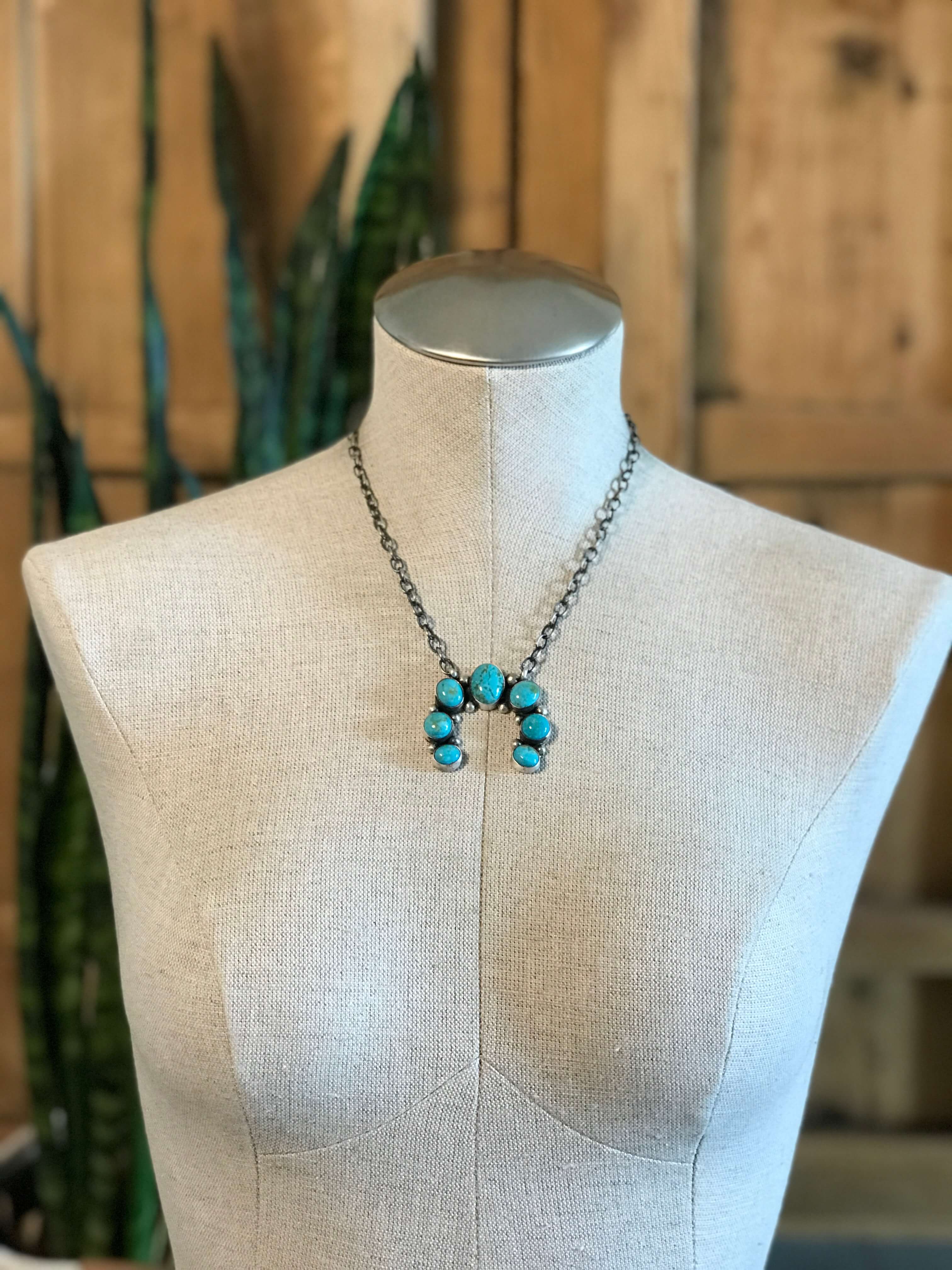 The Naja Necklace, 23-Necklaces-Calli Co., Turquoise and Silver Jewelry, Native American Handmade, Zuni Tribe, Navajo Tribe, Brock Texas
