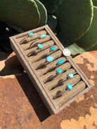 The Levy Cuffs-Bracelets & Cuffs-Calli Co., Turquoise and Silver Jewelry, Native American Handmade, Zuni Tribe, Navajo Tribe, Brock Texas