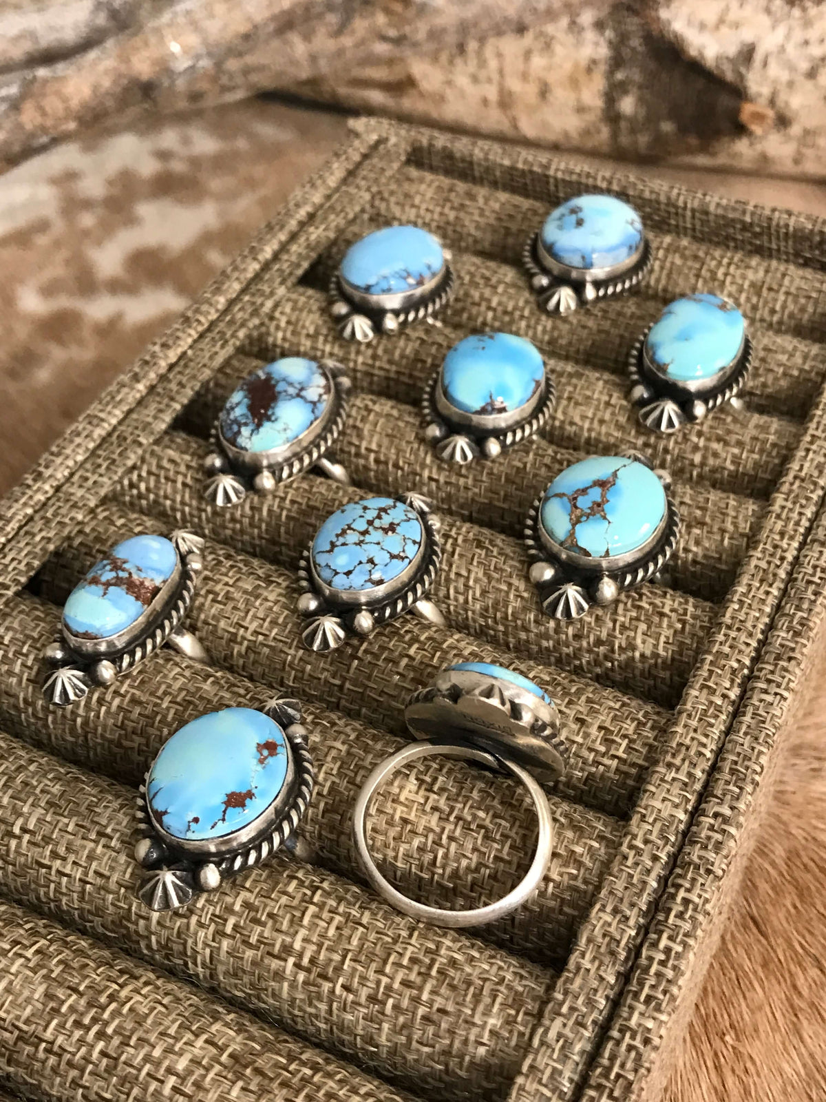 The Mya Adjustable Rings-Rings-Calli Co., Turquoise and Silver Jewelry, Native American Handmade, Zuni Tribe, Navajo Tribe, Brock Texas