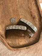 The Marietta Hair Combs-Hair Accessories-Calli Co., Turquoise and Silver Jewelry, Native American Handmade, Zuni Tribe, Navajo Tribe, Brock Texas