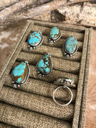 The Louella Adjustable Rings-Rings-Calli Co., Turquoise and Silver Jewelry, Native American Handmade, Zuni Tribe, Navajo Tribe, Brock Texas