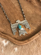 The Tahoka Thunderbird Necklace, 7-Necklaces-Calli Co., Turquoise and Silver Jewelry, Native American Handmade, Zuni Tribe, Navajo Tribe, Brock Texas