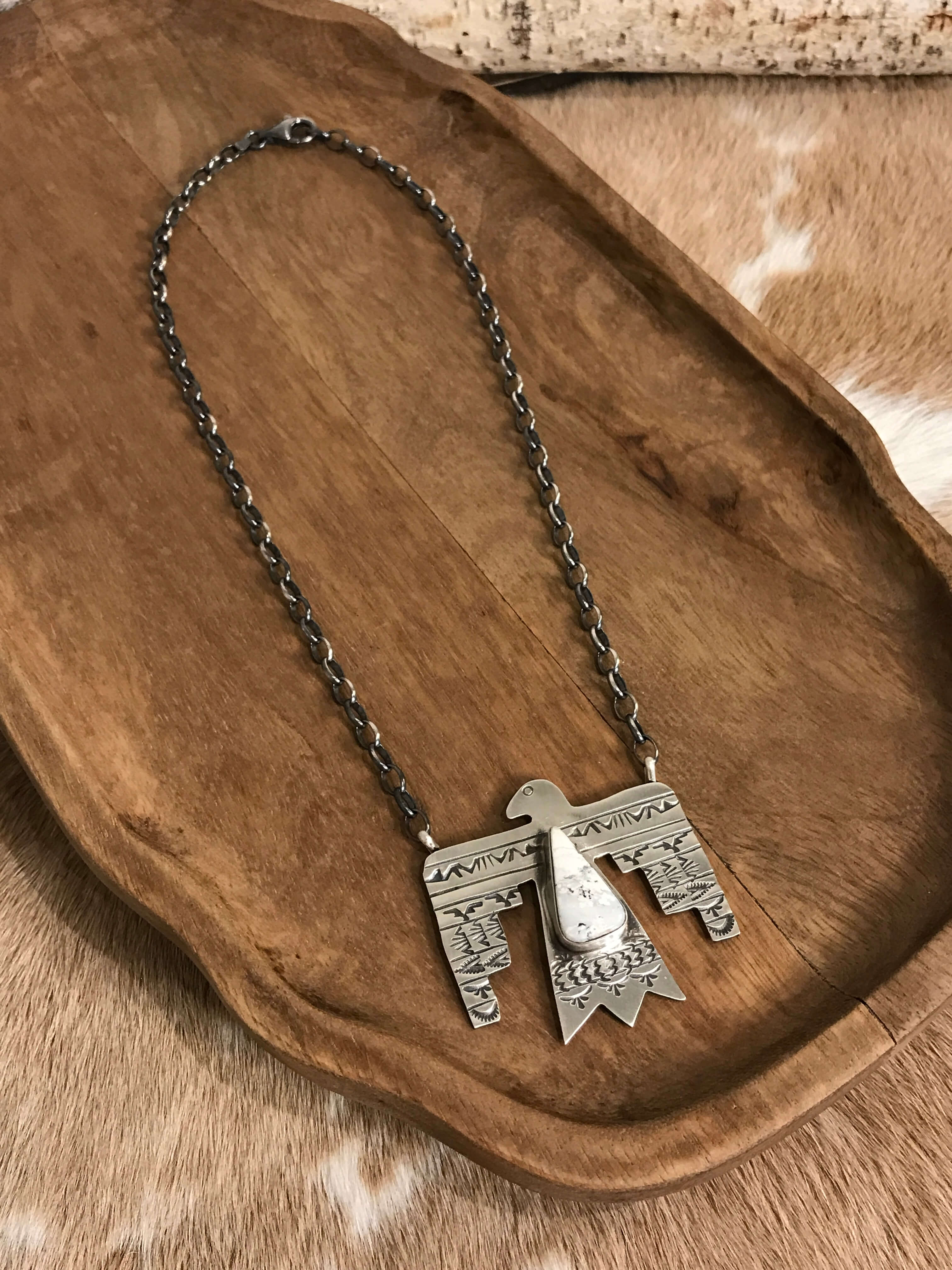 The Tahoka Thunderbird Necklace, 10 – Calli Co. Silver