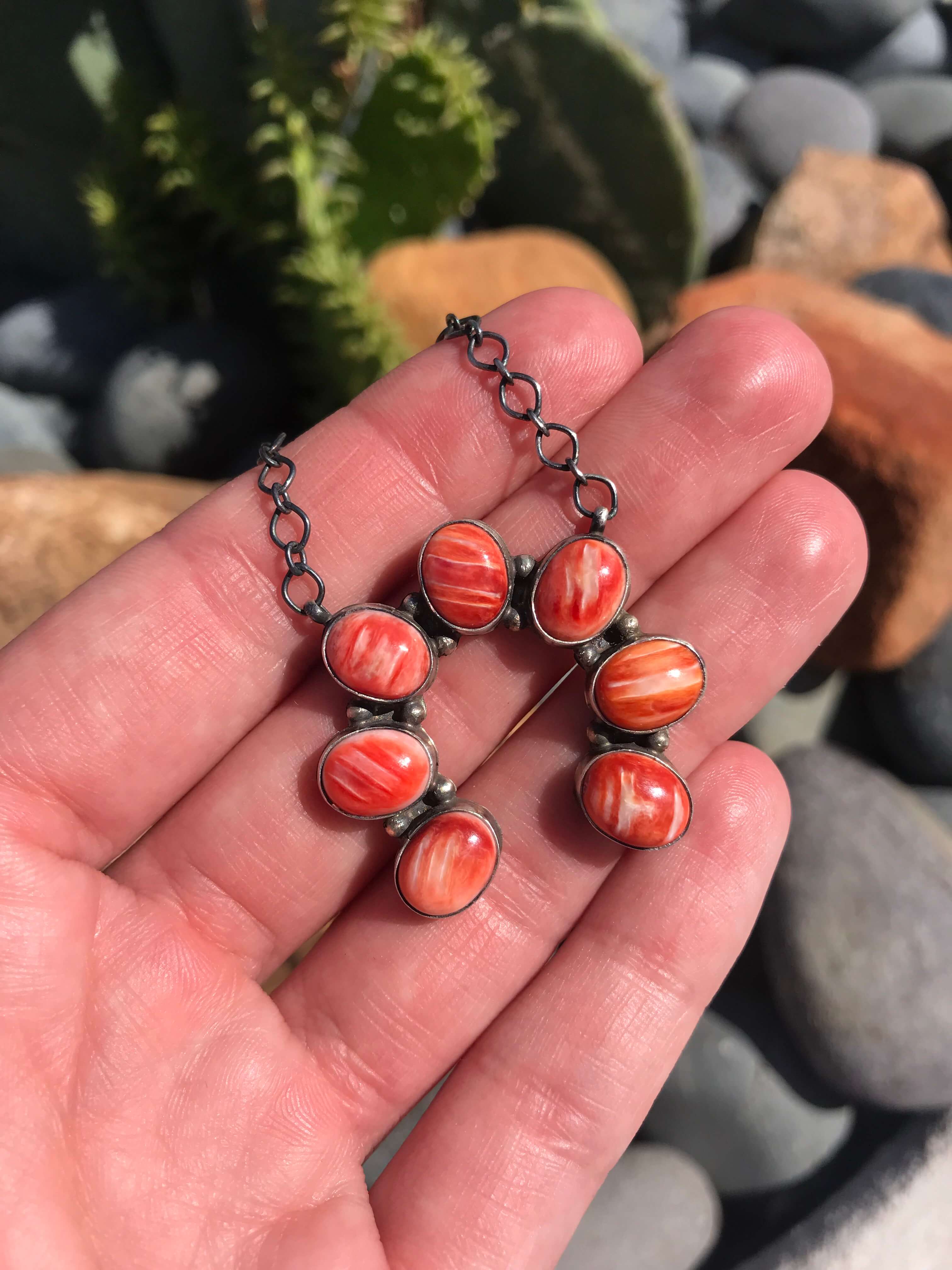 The Naja Necklace, 23-Necklaces-Calli Co., Turquoise and Silver Jewelry, Native American Handmade, Zuni Tribe, Navajo Tribe, Brock Texas