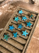 The Star Adjustable Turquoise Rings-Rings-Calli Co., Turquoise and Silver Jewelry, Native American Handmade, Zuni Tribe, Navajo Tribe, Brock Texas