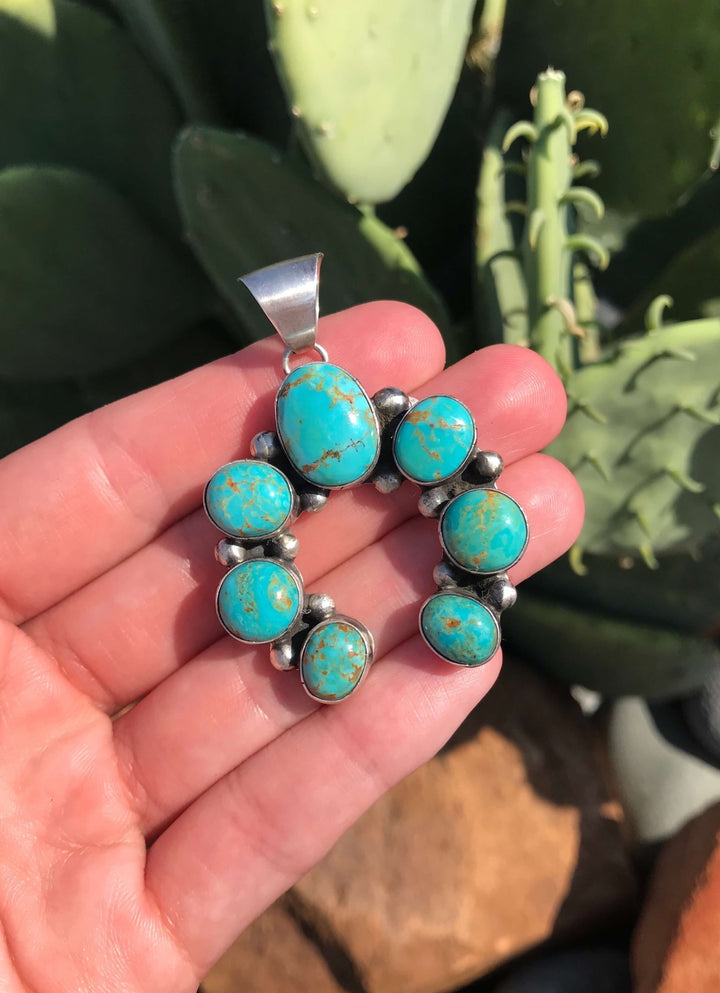 The Naja Pendant, 2-Pendants-Calli Co., Turquoise and Silver Jewelry, Native American Handmade, Zuni Tribe, Navajo Tribe, Brock Texas