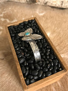 The Turquoise Butterfly Cuff, 3-Bracelets & Cuffs-Calli Co., Turquoise and Silver Jewelry, Native American Handmade, Zuni Tribe, Navajo Tribe, Brock Texas