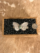 The Turquoise Butterfly Cuff, 6-Bracelets & Cuffs-Calli Co., Turquoise and Silver Jewelry, Native American Handmade, Zuni Tribe, Navajo Tribe, Brock Texas