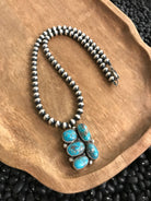 The Belterra Necklace, 1-Necklaces-Calli Co., Turquoise and Silver Jewelry, Native American Handmade, Zuni Tribe, Navajo Tribe, Brock Texas