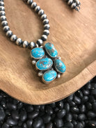 The Belterra Necklace, 1-Necklaces-Calli Co., Turquoise and Silver Jewelry, Native American Handmade, Zuni Tribe, Navajo Tribe, Brock Texas