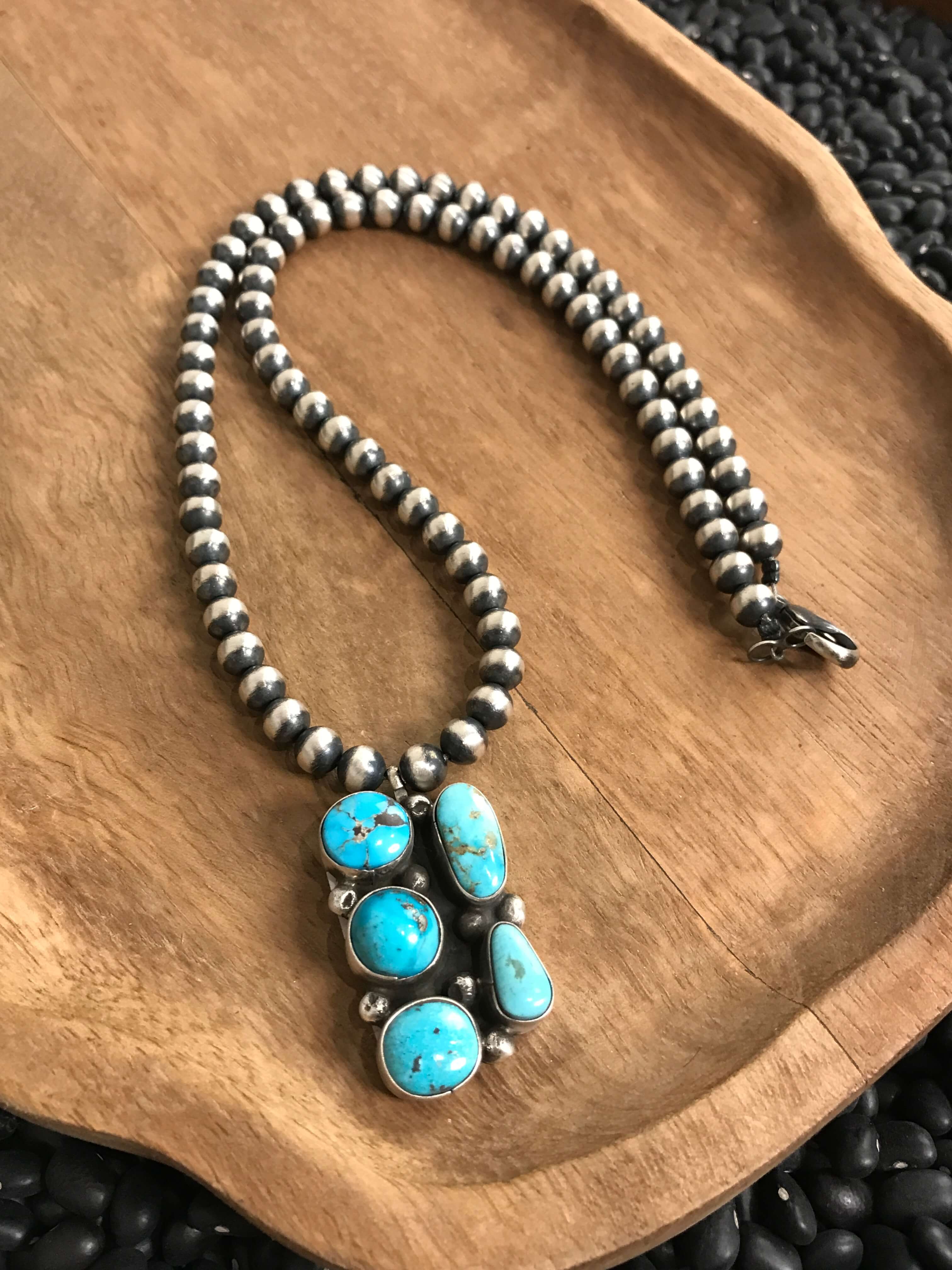 The Belterra Necklace, 2-Necklaces-Calli Co., Turquoise and Silver Jewelry, Native American Handmade, Zuni Tribe, Navajo Tribe, Brock Texas