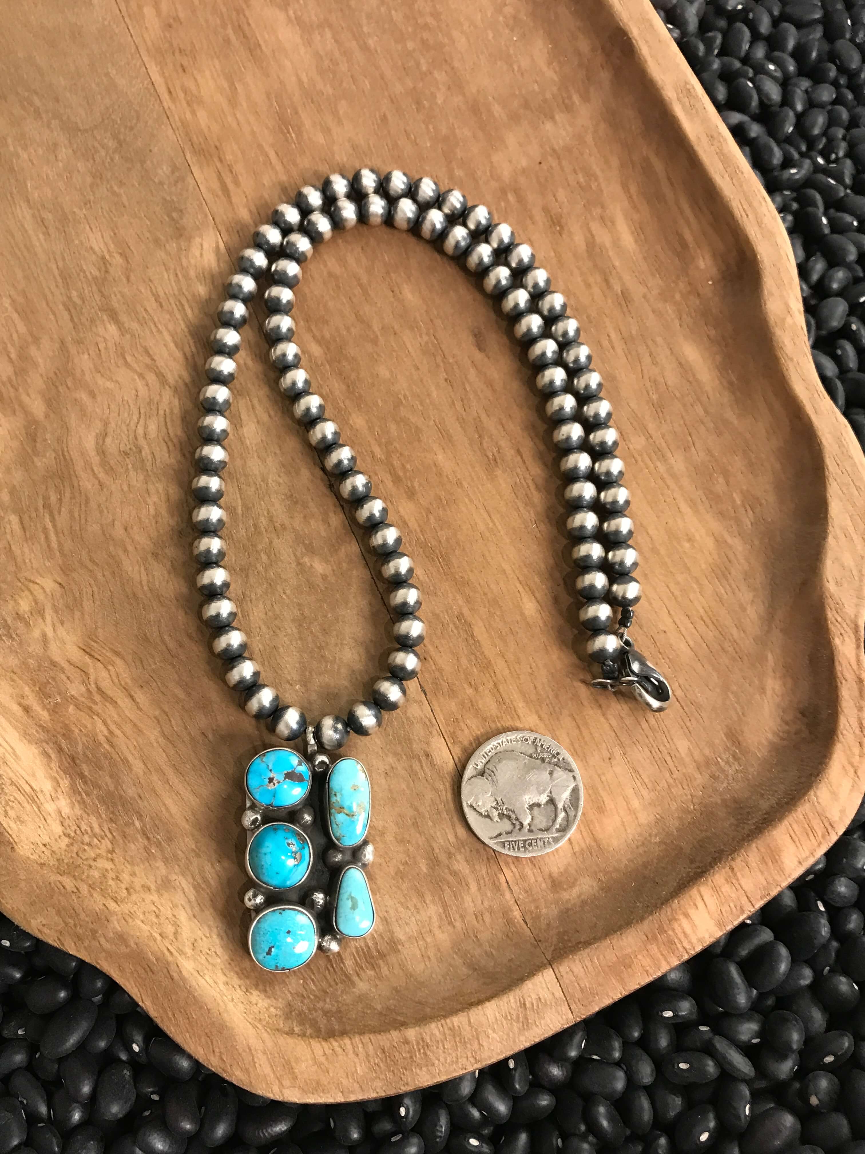 The Belterra Necklace, 2-Necklaces-Calli Co., Turquoise and Silver Jewelry, Native American Handmade, Zuni Tribe, Navajo Tribe, Brock Texas
