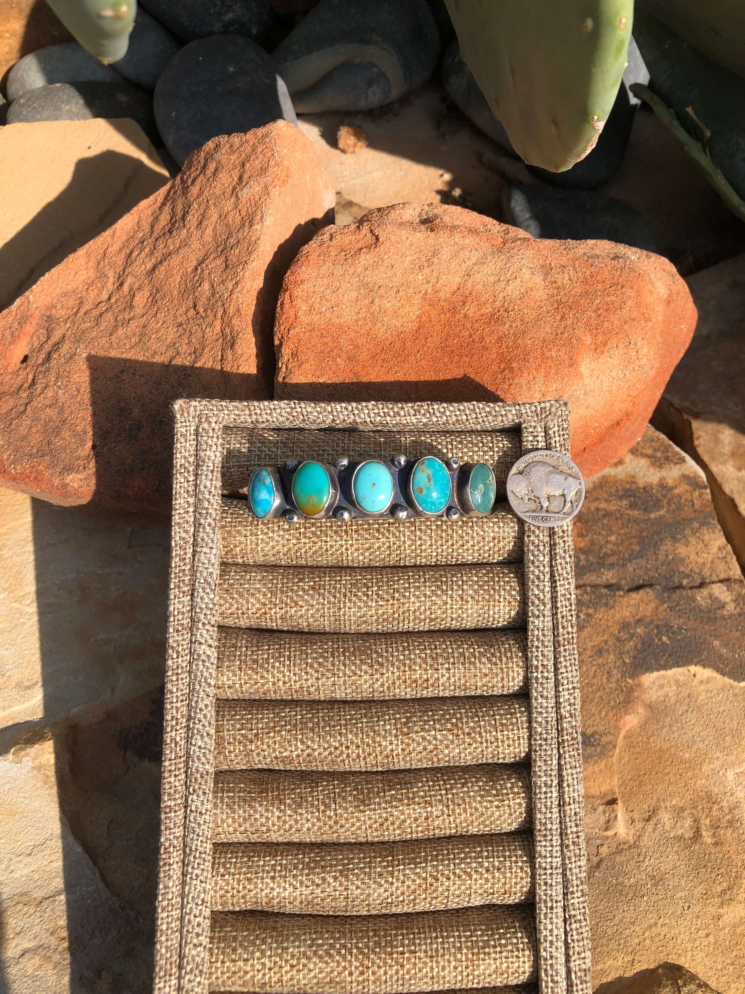 The Senate Cuff-Bracelets & Cuffs-Calli Co., Turquoise and Silver Jewelry, Native American Handmade, Zuni Tribe, Navajo Tribe, Brock Texas