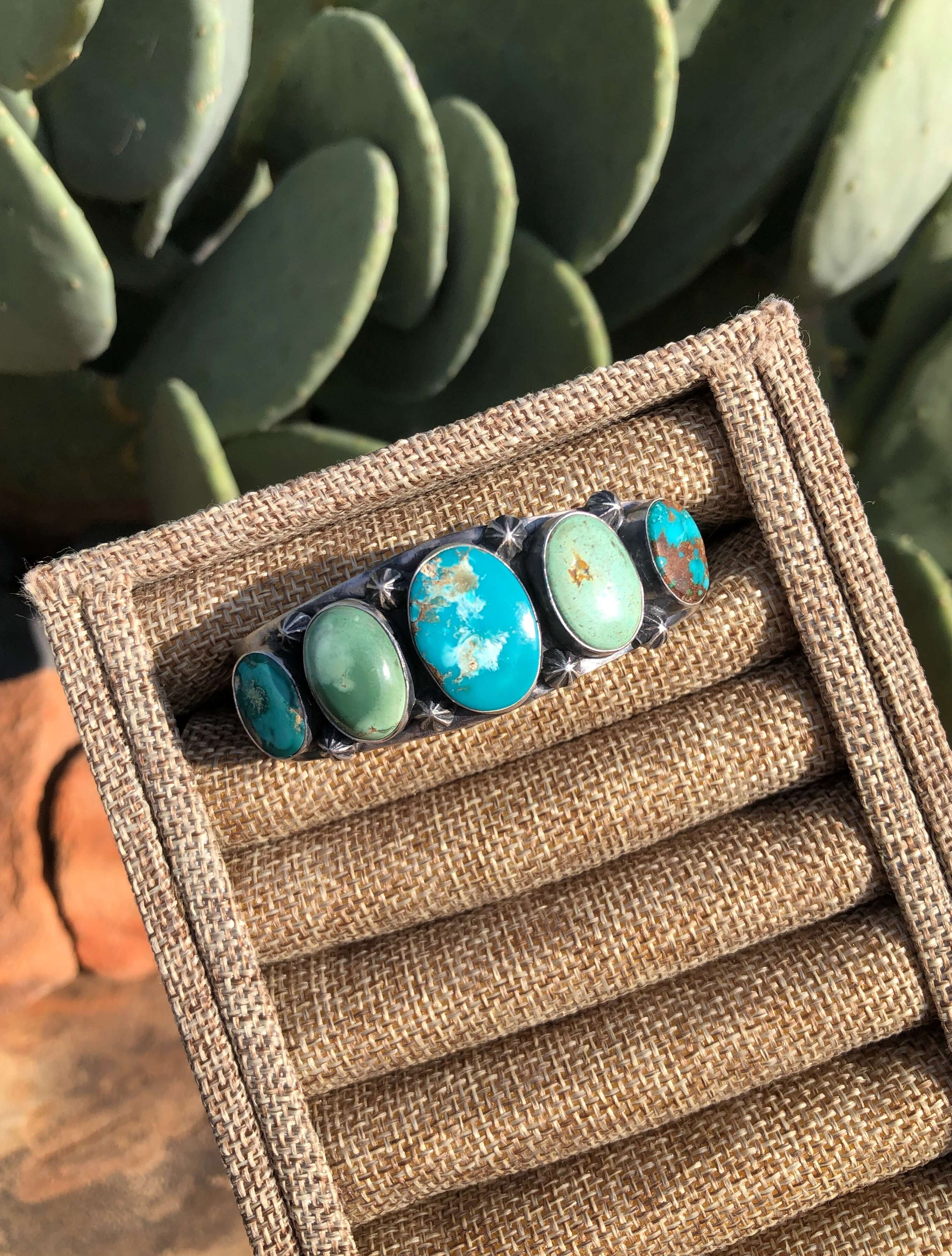 The Eden Cuff-Bracelets & Cuffs-Calli Co., Turquoise and Silver Jewelry, Native American Handmade, Zuni Tribe, Navajo Tribe, Brock Texas