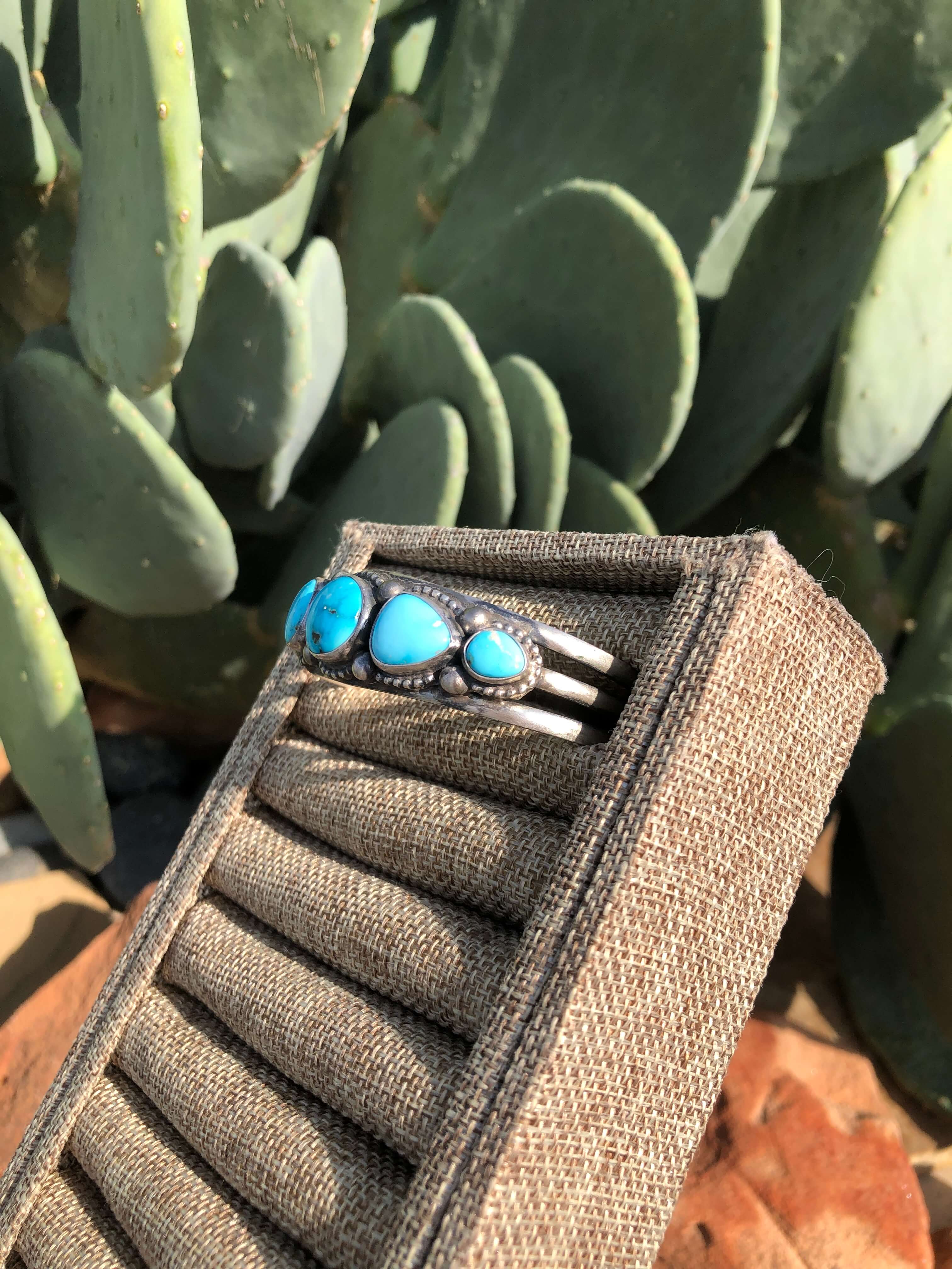 The Sanger Cuff-Bracelets & Cuffs-Calli Co., Turquoise and Silver Jewelry, Native American Handmade, Zuni Tribe, Navajo Tribe, Brock Texas