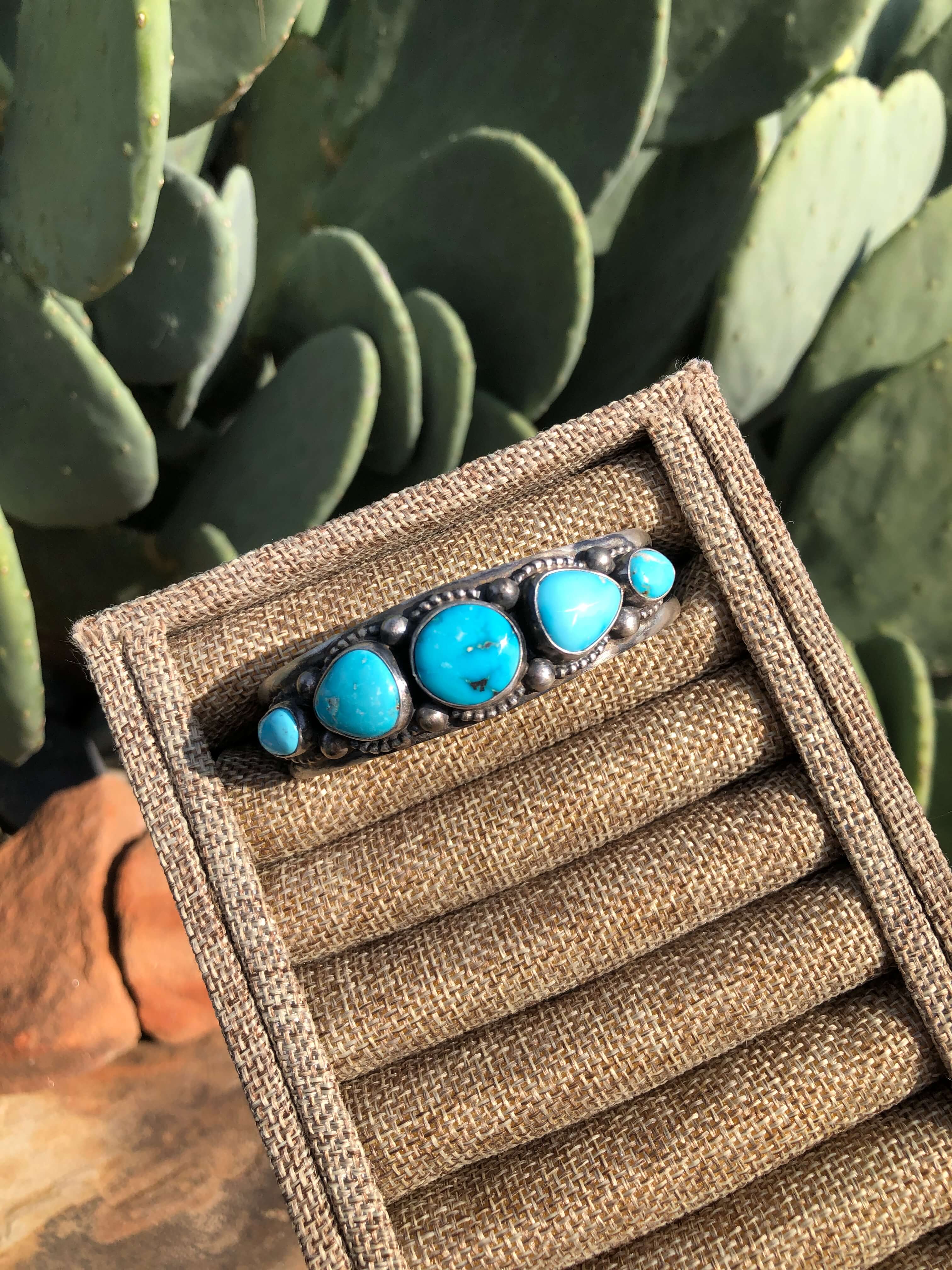 The Sanger Cuff-Bracelets & Cuffs-Calli Co., Turquoise and Silver Jewelry, Native American Handmade, Zuni Tribe, Navajo Tribe, Brock Texas