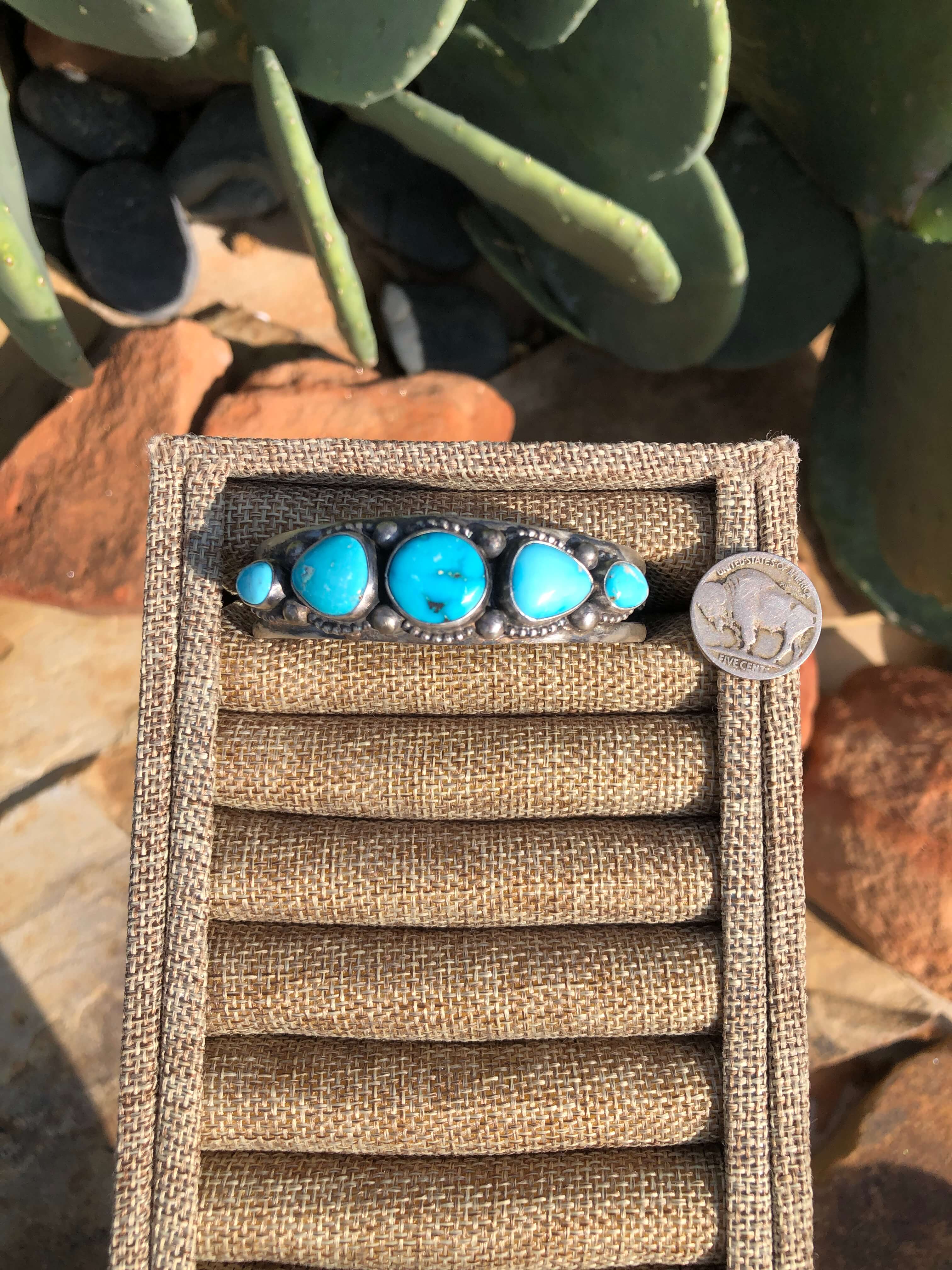 The Sanger Cuff-Bracelets & Cuffs-Calli Co., Turquoise and Silver Jewelry, Native American Handmade, Zuni Tribe, Navajo Tribe, Brock Texas