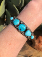 The Sanger Cuff-Bracelets & Cuffs-Calli Co., Turquoise and Silver Jewelry, Native American Handmade, Zuni Tribe, Navajo Tribe, Brock Texas