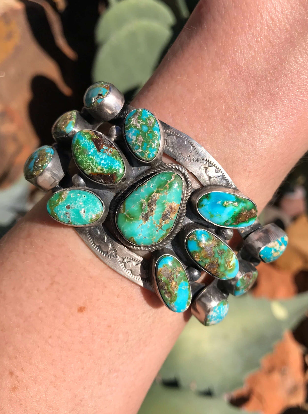 The Ballantrae Cuff-Bracelets & Cuffs-Calli Co., Turquoise and Silver Jewelry, Native American Handmade, Zuni Tribe, Navajo Tribe, Brock Texas