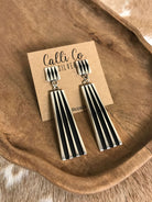The Nazlini Earrings-Earrings-Calli Co., Turquoise and Silver Jewelry, Native American Handmade, Zuni Tribe, Navajo Tribe, Brock Texas