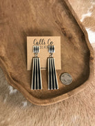 The Nazlini Earrings-Earrings-Calli Co., Turquoise and Silver Jewelry, Native American Handmade, Zuni Tribe, Navajo Tribe, Brock Texas