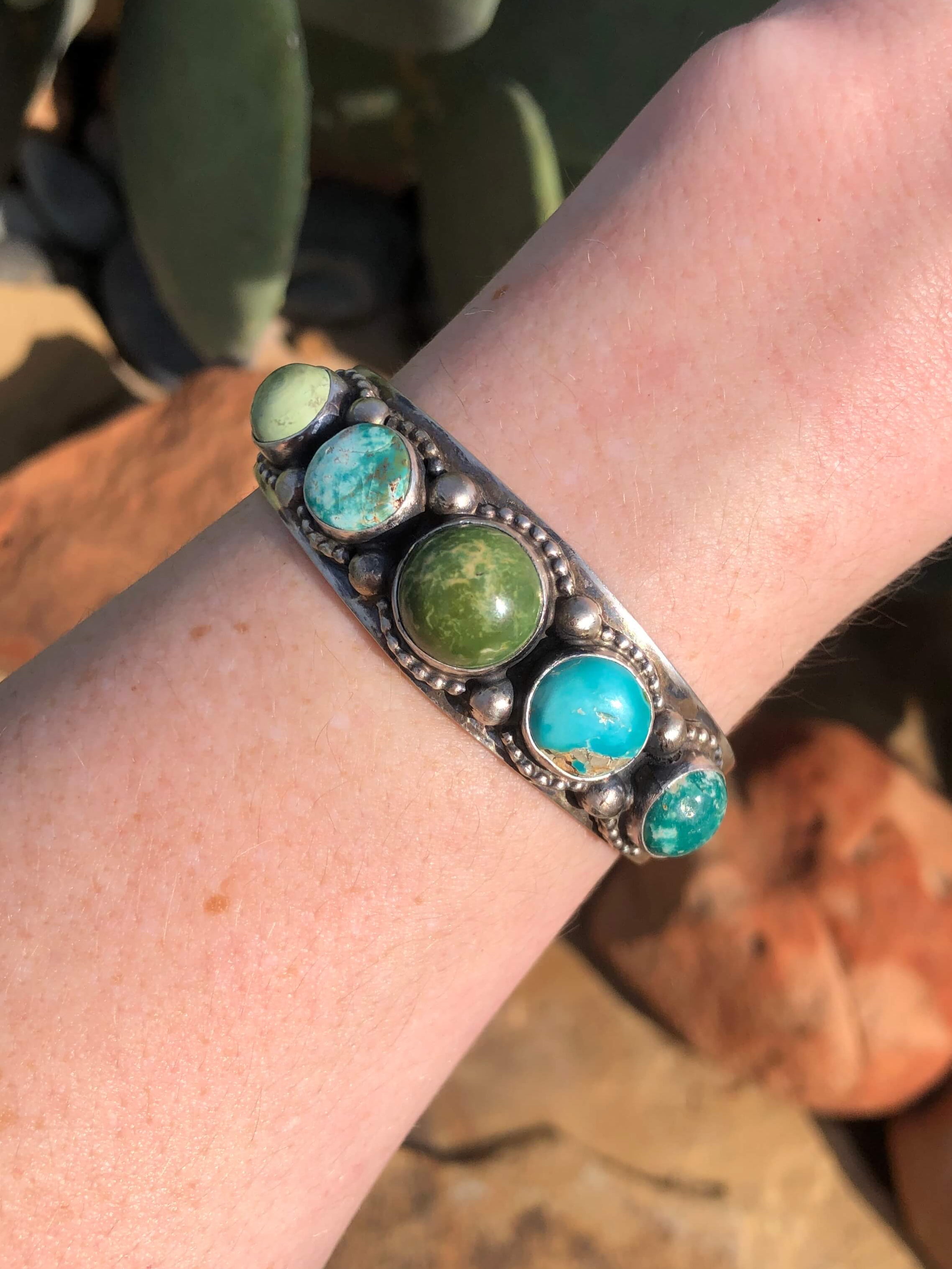 The Steffan Cuff-Bracelets & Cuffs-Calli Co., Turquoise and Silver Jewelry, Native American Handmade, Zuni Tribe, Navajo Tribe, Brock Texas