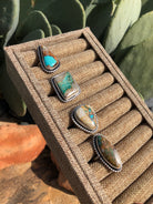 The Brazos Rings-Rings-Calli Co., Turquoise and Silver Jewelry, Native American Handmade, Zuni Tribe, Navajo Tribe, Brock Texas