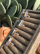 The Brazos Rings-Rings-Calli Co., Turquoise and Silver Jewelry, Native American Handmade, Zuni Tribe, Navajo Tribe, Brock Texas