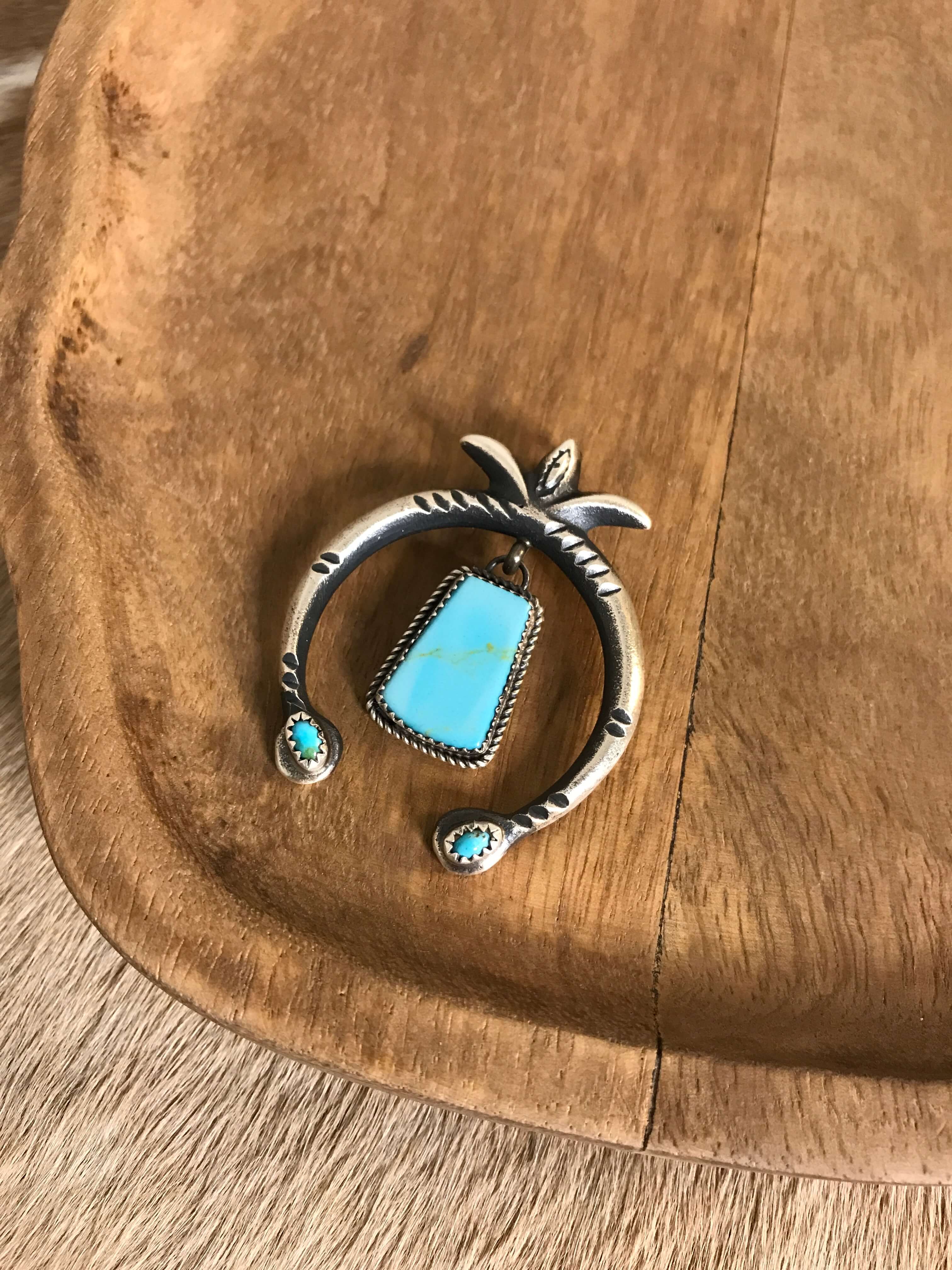 The Naja Pendant, 22-Pendants-Calli Co., Turquoise and Silver Jewelry, Native American Handmade, Zuni Tribe, Navajo Tribe, Brock Texas
