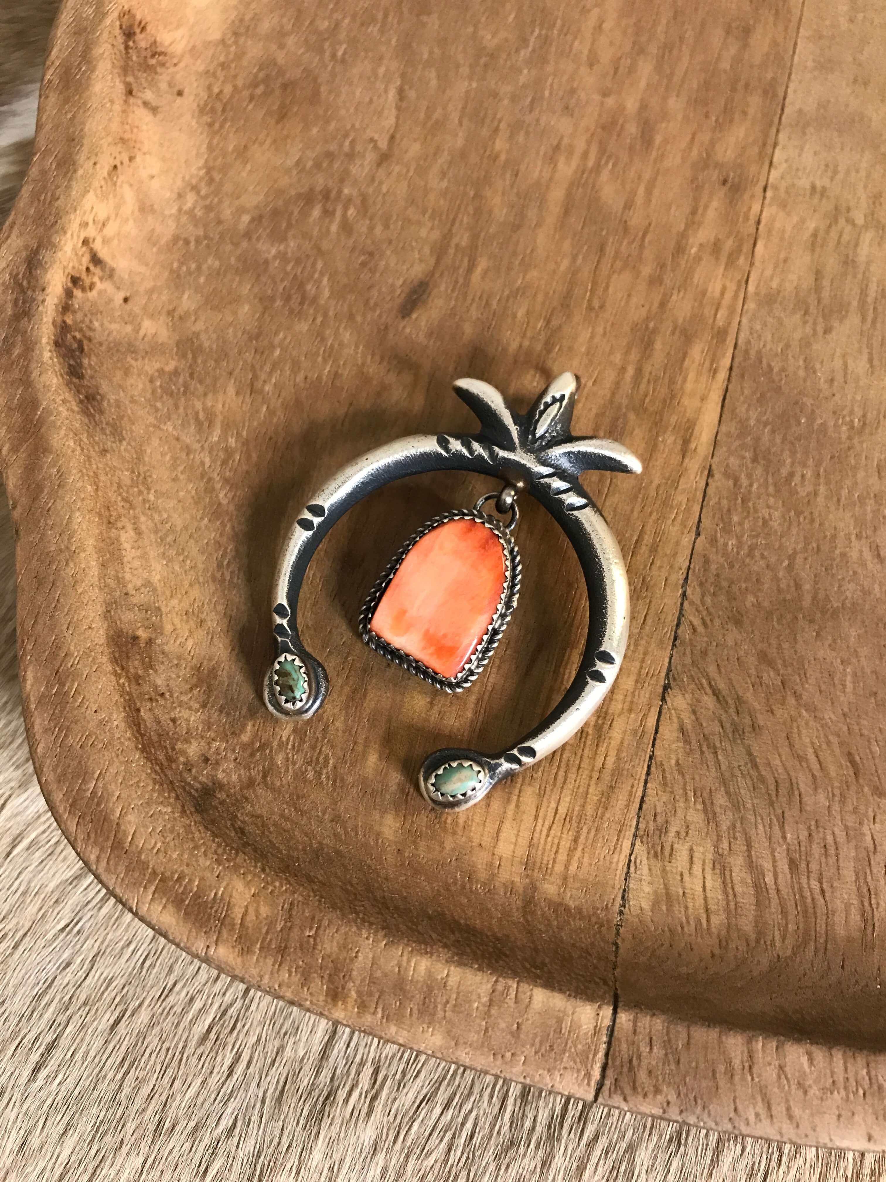 The Naja Pendant, 25-Pendants-Calli Co., Turquoise and Silver Jewelry, Native American Handmade, Zuni Tribe, Navajo Tribe, Brock Texas