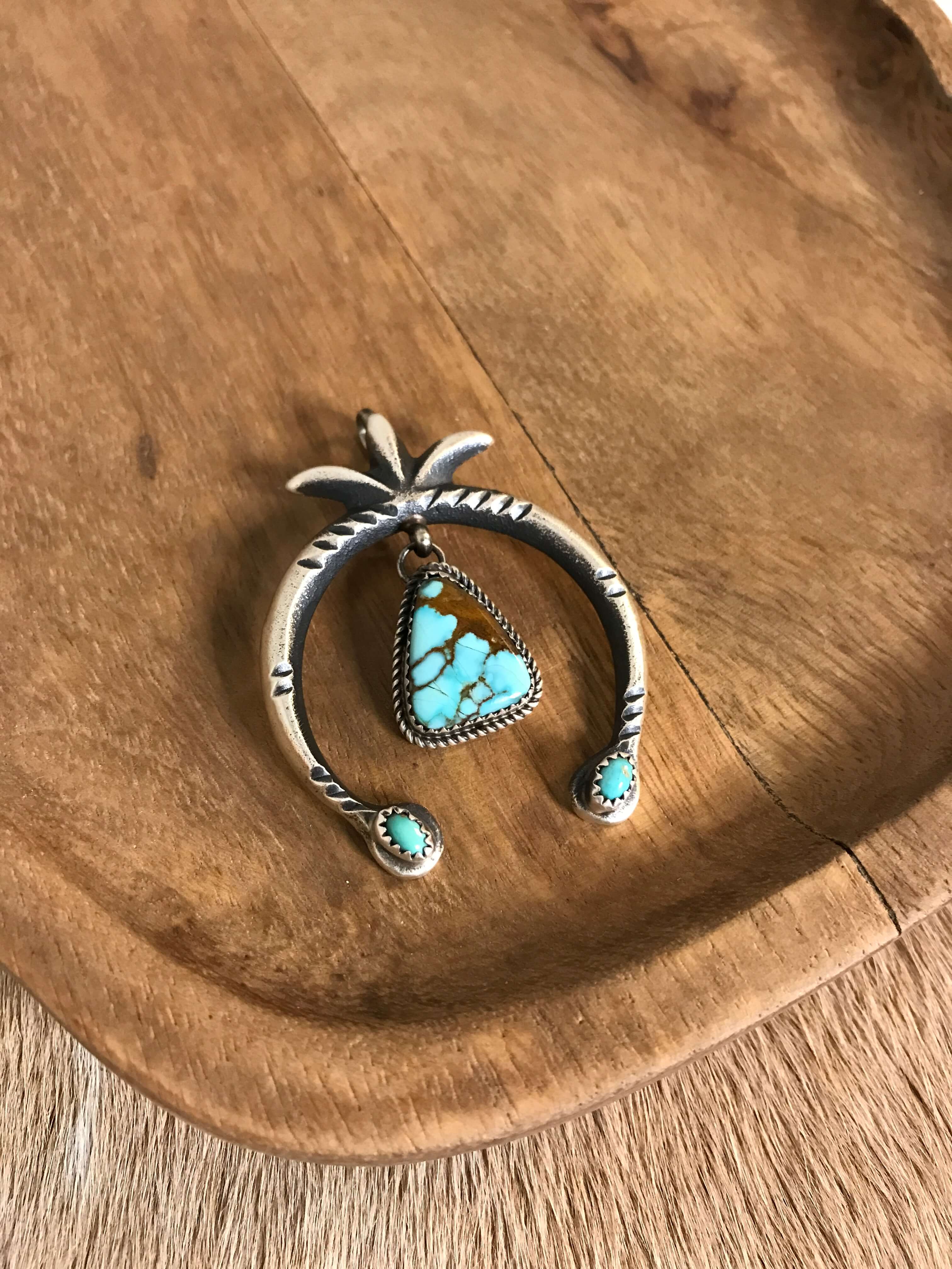 The Artecko Naja Pendant, 6-Pendants-Calli Co., Turquoise and Silver Jewelry, Native American Handmade, Zuni Tribe, Navajo Tribe, Brock Texas
