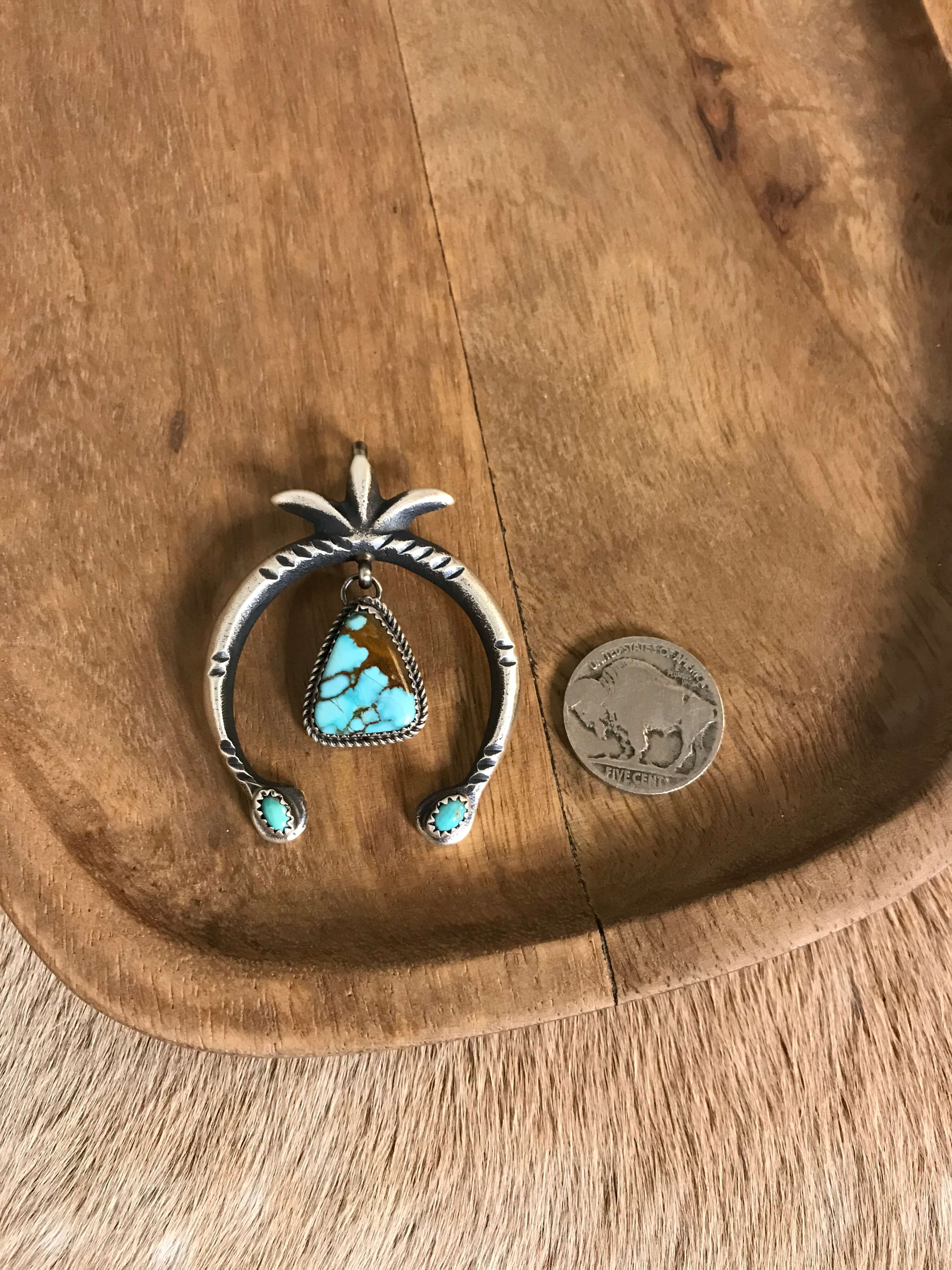 The Artecko Naja Pendant, 6-Pendants-Calli Co., Turquoise and Silver Jewelry, Native American Handmade, Zuni Tribe, Navajo Tribe, Brock Texas
