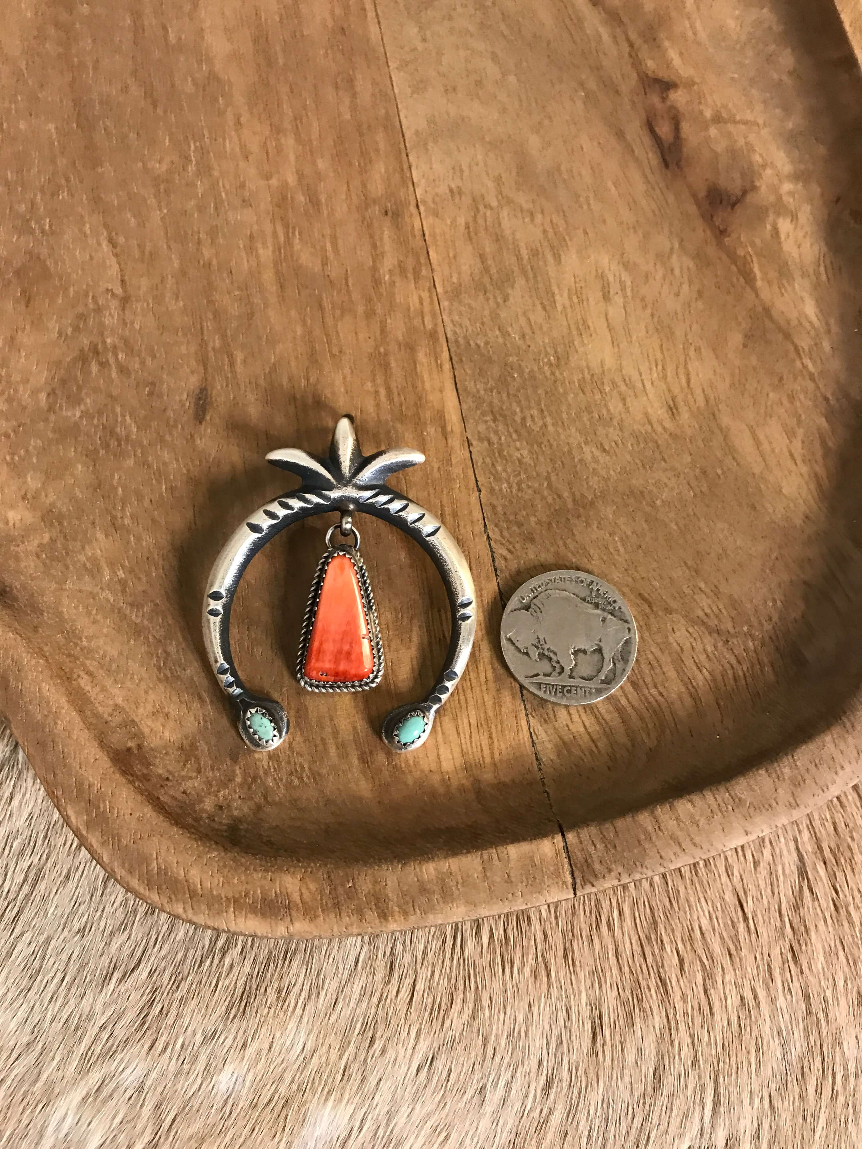 The Naja Pendant, 27-Pendants-Calli Co., Turquoise and Silver Jewelry, Native American Handmade, Zuni Tribe, Navajo Tribe, Brock Texas