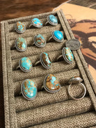 The Muncie Rings-Rings-Calli Co., Turquoise and Silver Jewelry, Native American Handmade, Zuni Tribe, Navajo Tribe, Brock Texas