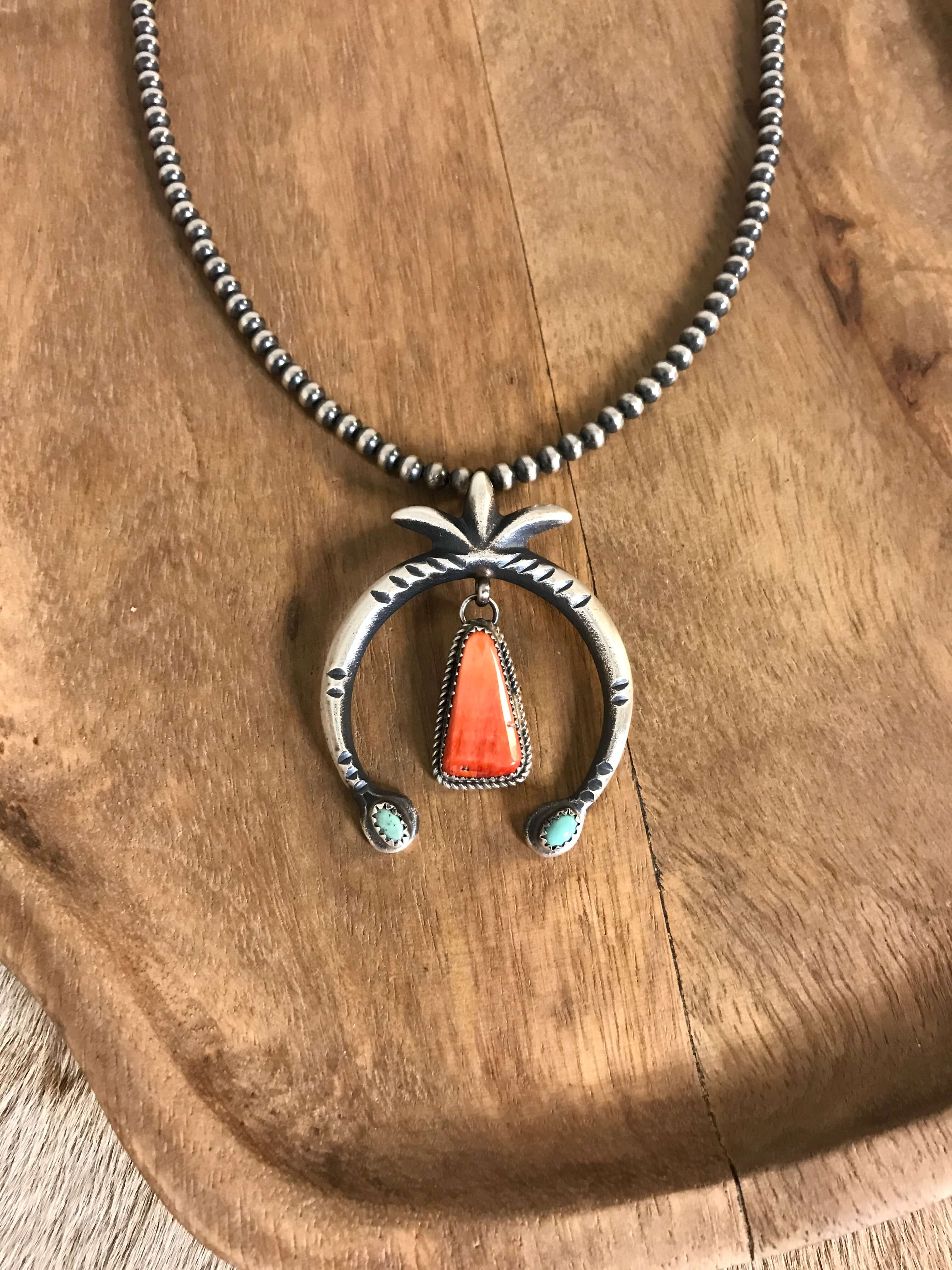 The Naja Pendant, 27-Pendants-Calli Co., Turquoise and Silver Jewelry, Native American Handmade, Zuni Tribe, Navajo Tribe, Brock Texas