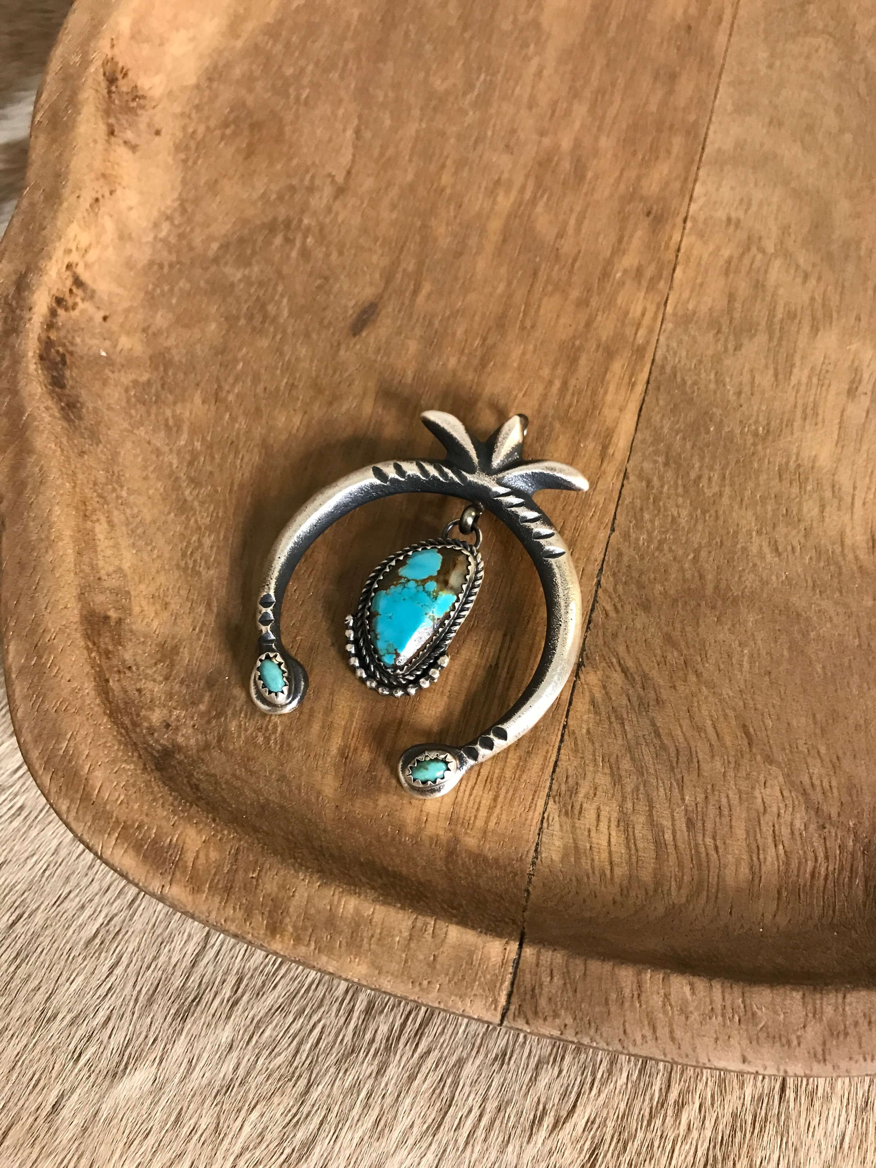The Artecko Naja Pendant, 9-Pendants-Calli Co., Turquoise and Silver Jewelry, Native American Handmade, Zuni Tribe, Navajo Tribe, Brock Texas