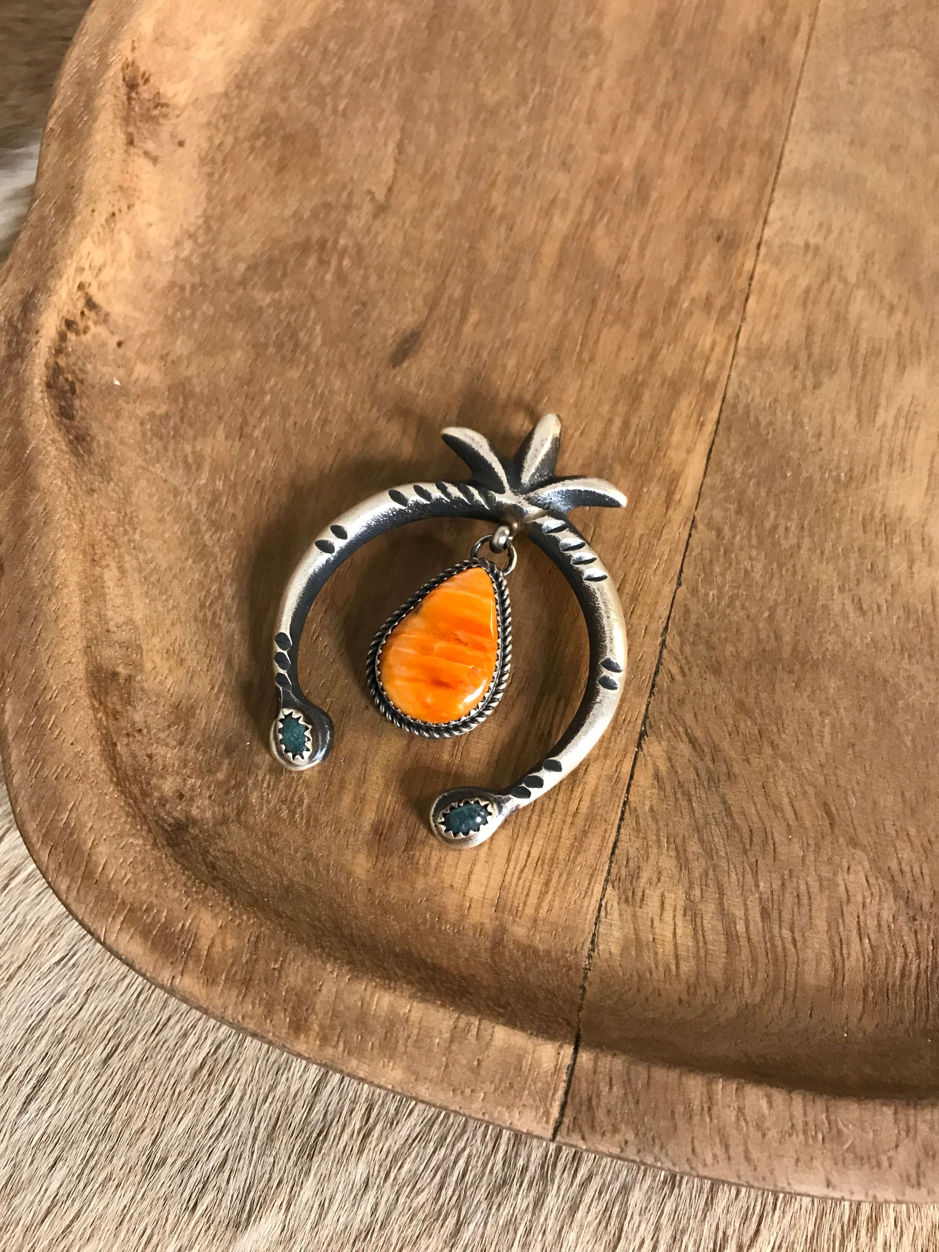 The Naja Pendant, 20-Pendants-Calli Co., Turquoise and Silver Jewelry, Native American Handmade, Zuni Tribe, Navajo Tribe, Brock Texas