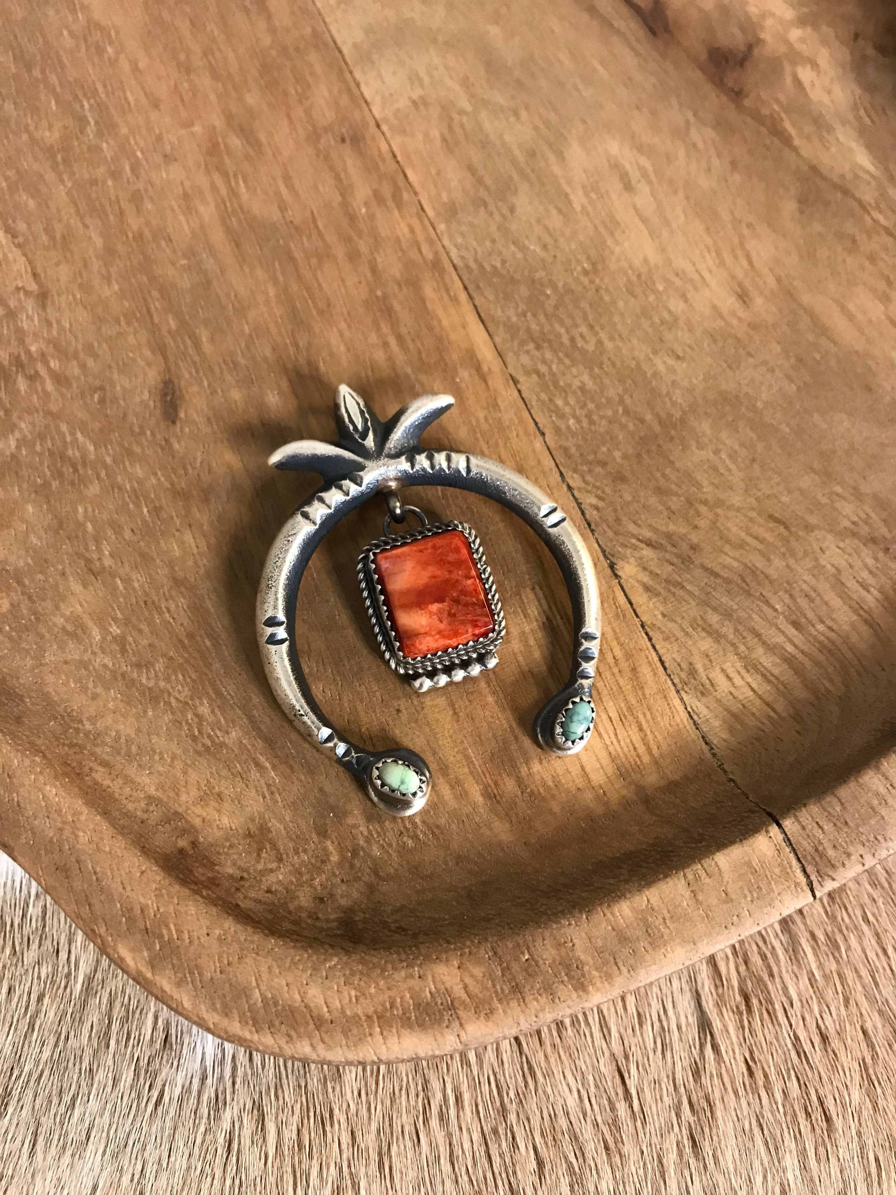 The Naja Pendant, 22-Pendants-Calli Co., Turquoise and Silver Jewelry, Native American Handmade, Zuni Tribe, Navajo Tribe, Brock Texas