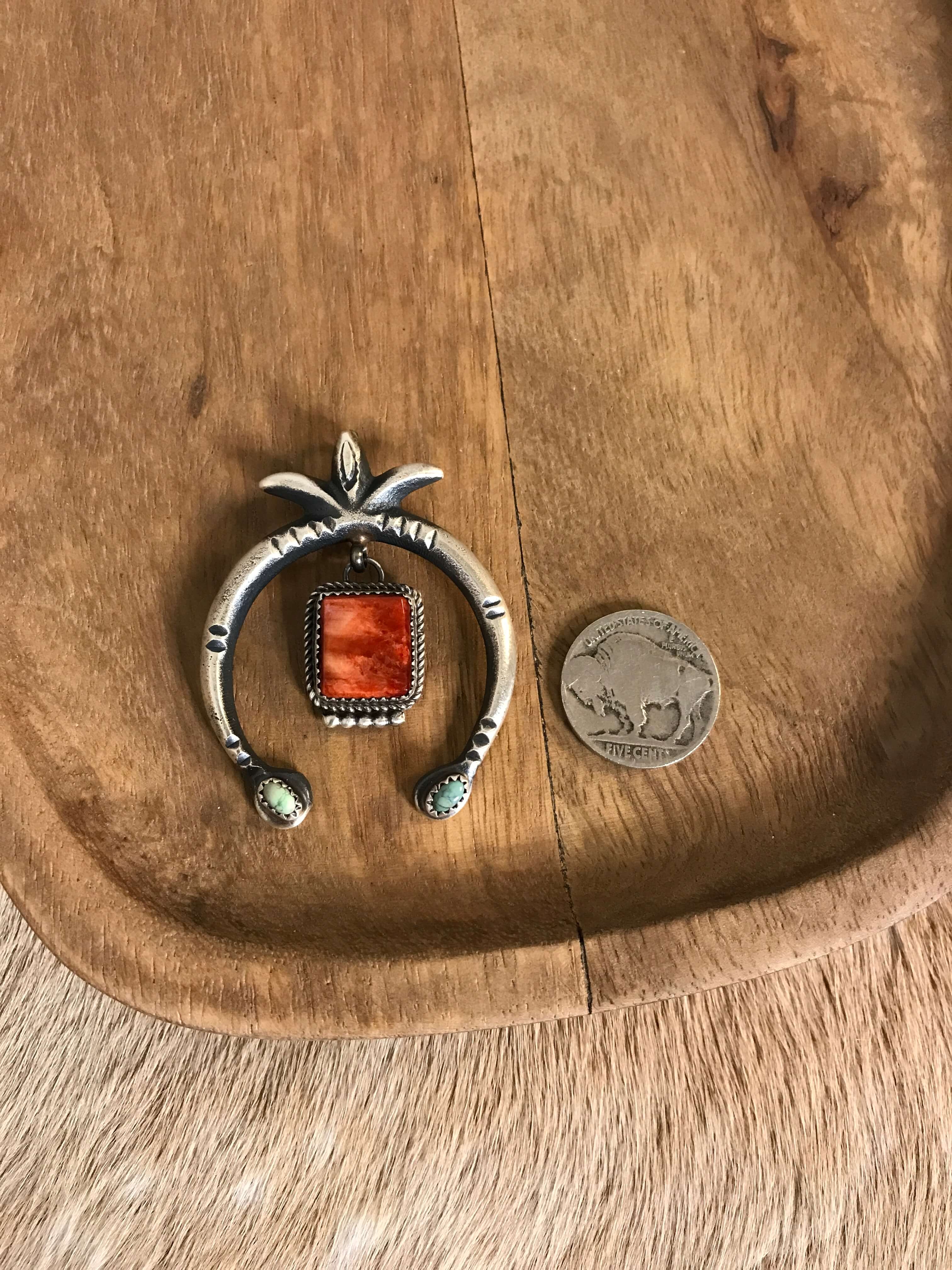 The Naja Pendant, 22-Pendants-Calli Co., Turquoise and Silver Jewelry, Native American Handmade, Zuni Tribe, Navajo Tribe, Brock Texas