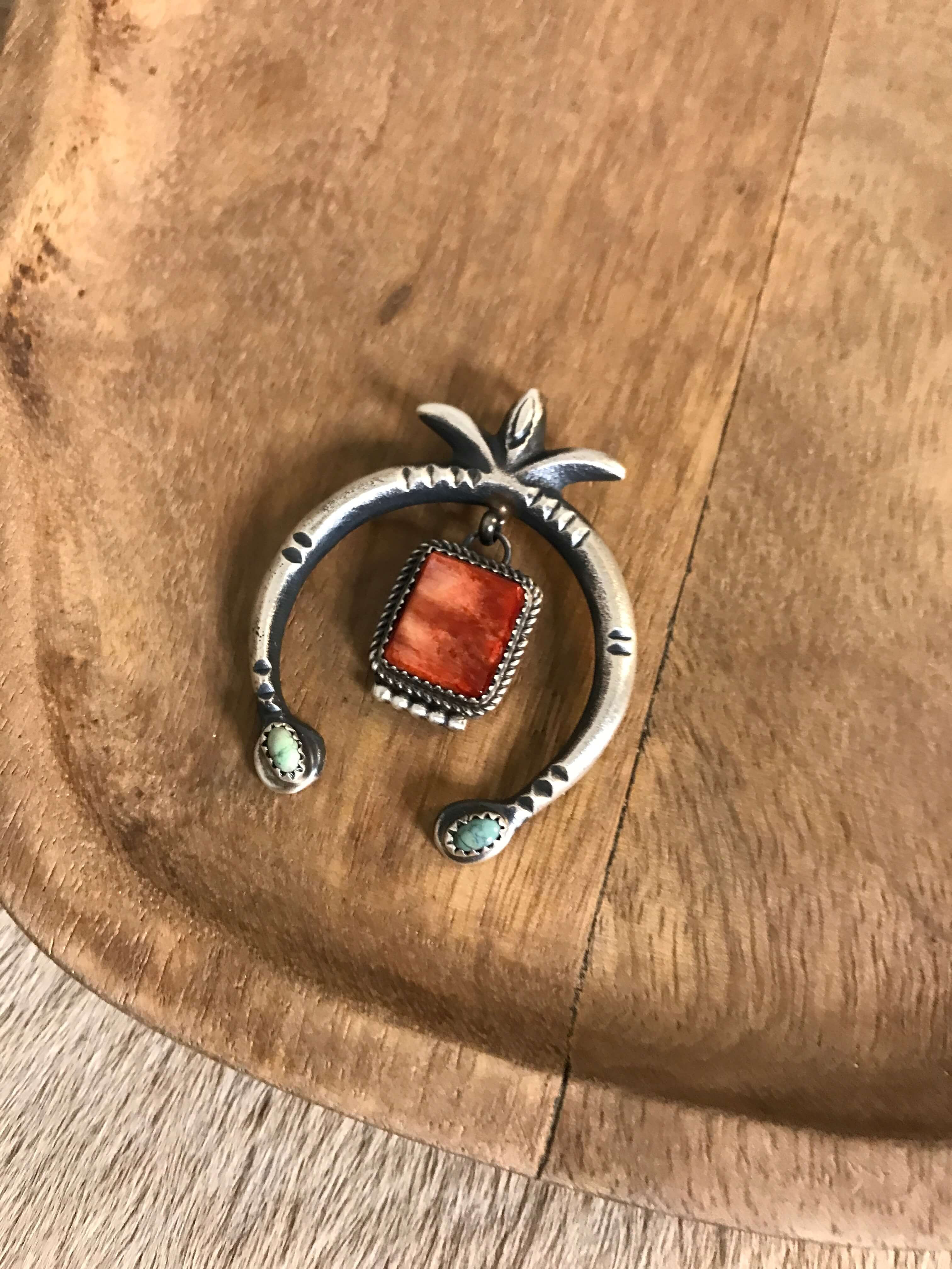 The Naja Pendant, 22-Pendants-Calli Co., Turquoise and Silver Jewelry, Native American Handmade, Zuni Tribe, Navajo Tribe, Brock Texas