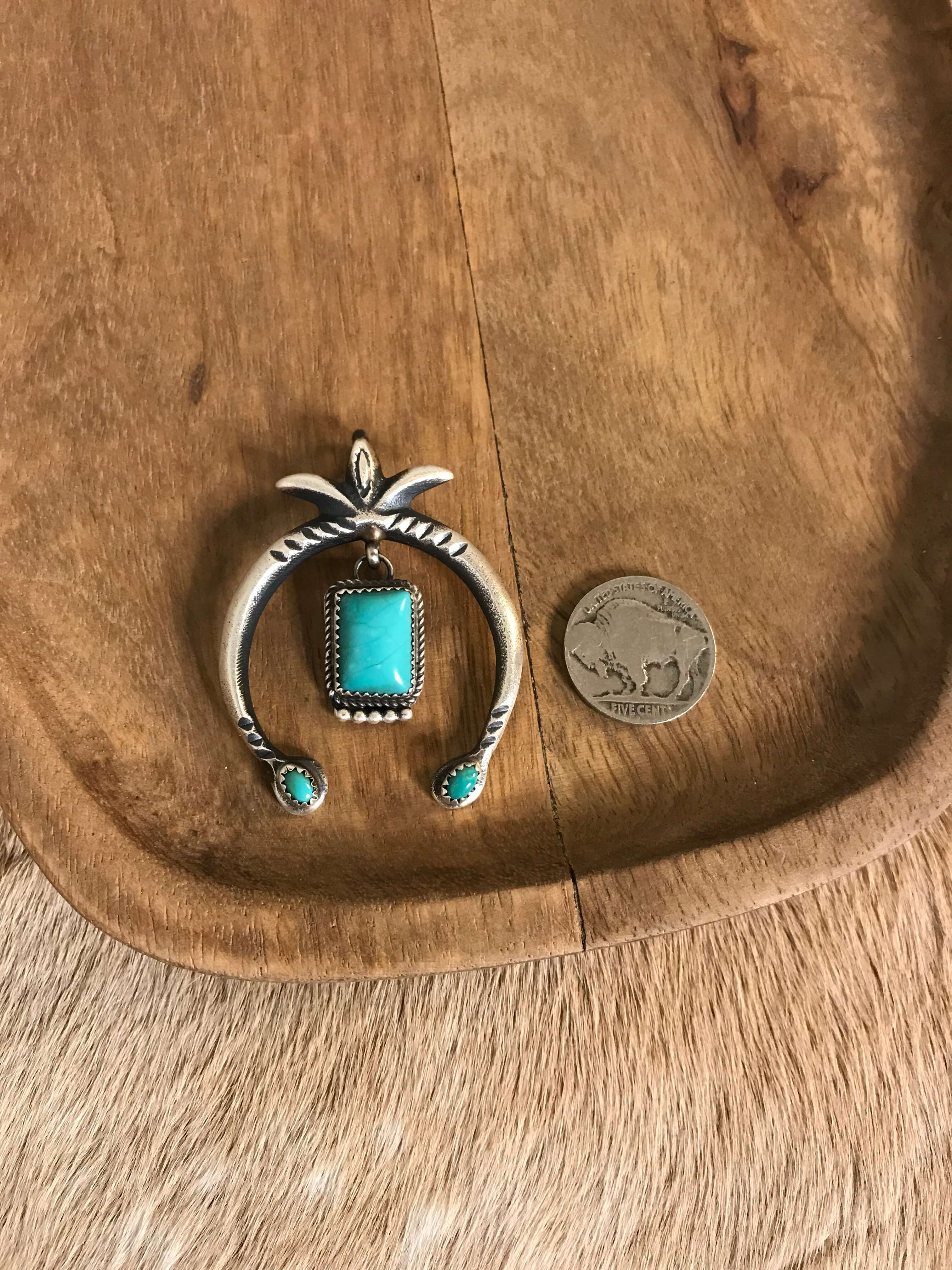 The Artecko Naja Pendant, 13-Pendants-Calli Co., Turquoise and Silver Jewelry, Native American Handmade, Zuni Tribe, Navajo Tribe, Brock Texas