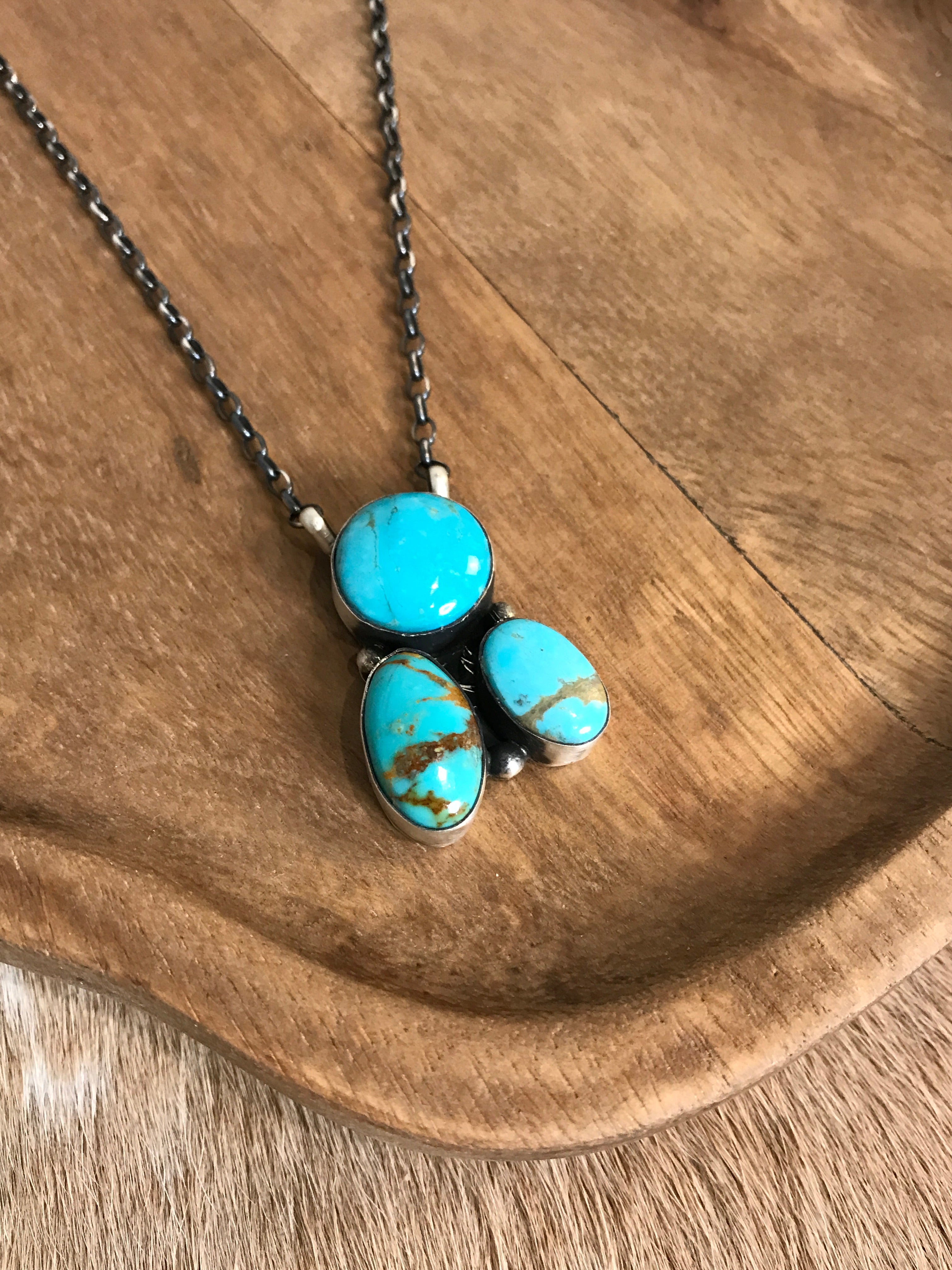 The Tempe Necklace, 17-Necklaces-Calli Co., Turquoise and Silver Jewelry, Native American Handmade, Zuni Tribe, Navajo Tribe, Brock Texas
