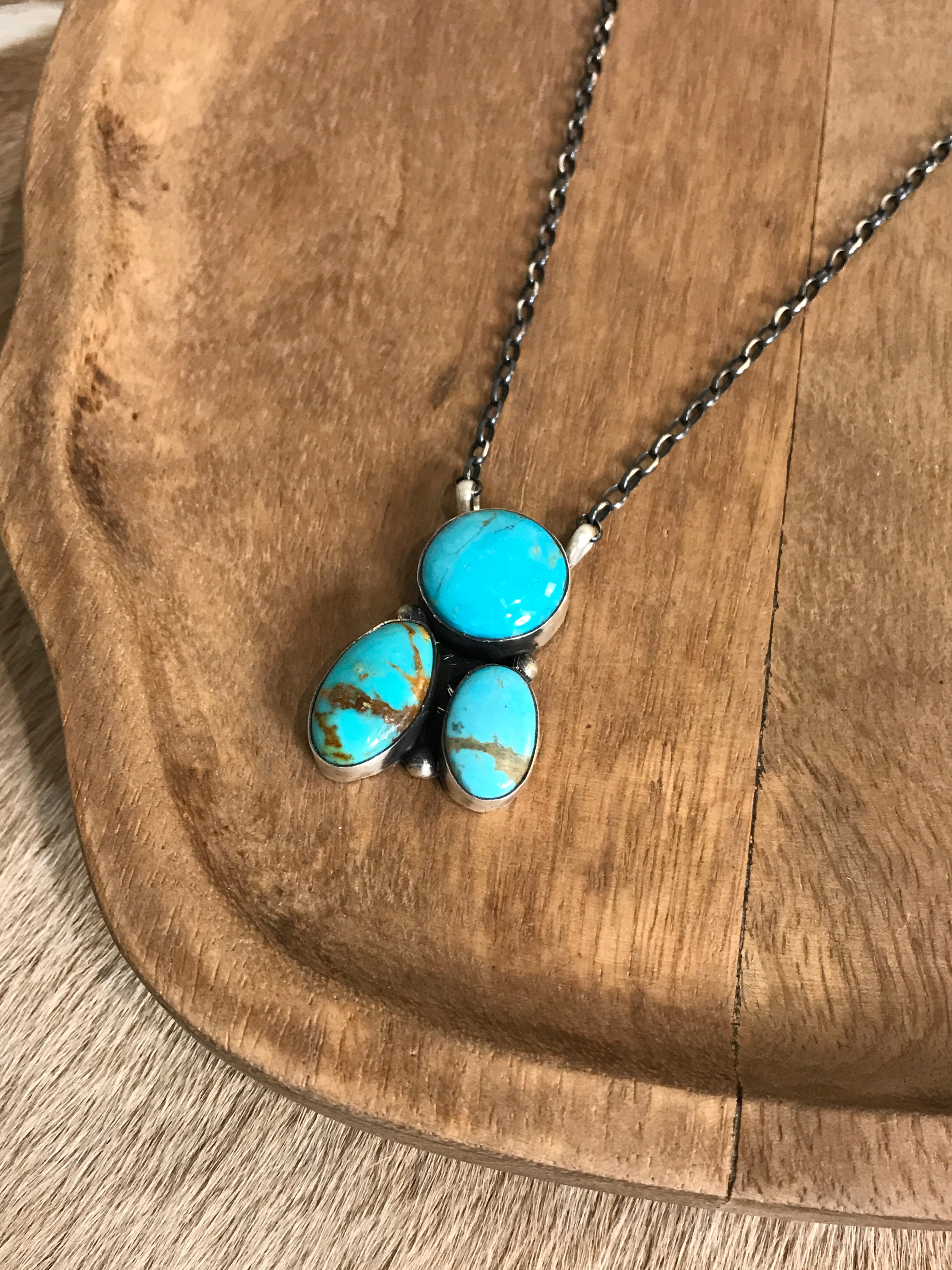 The Tempe Necklace, 17-Necklaces-Calli Co., Turquoise and Silver Jewelry, Native American Handmade, Zuni Tribe, Navajo Tribe, Brock Texas