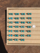 The Daily Studs-Earrings-Calli Co., Turquoise and Silver Jewelry, Native American Handmade, Zuni Tribe, Navajo Tribe, Brock Texas