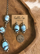The Copeland Lariat Necklace Set, 12-Necklaces-Calli Co., Turquoise and Silver Jewelry, Native American Handmade, Zuni Tribe, Navajo Tribe, Brock Texas